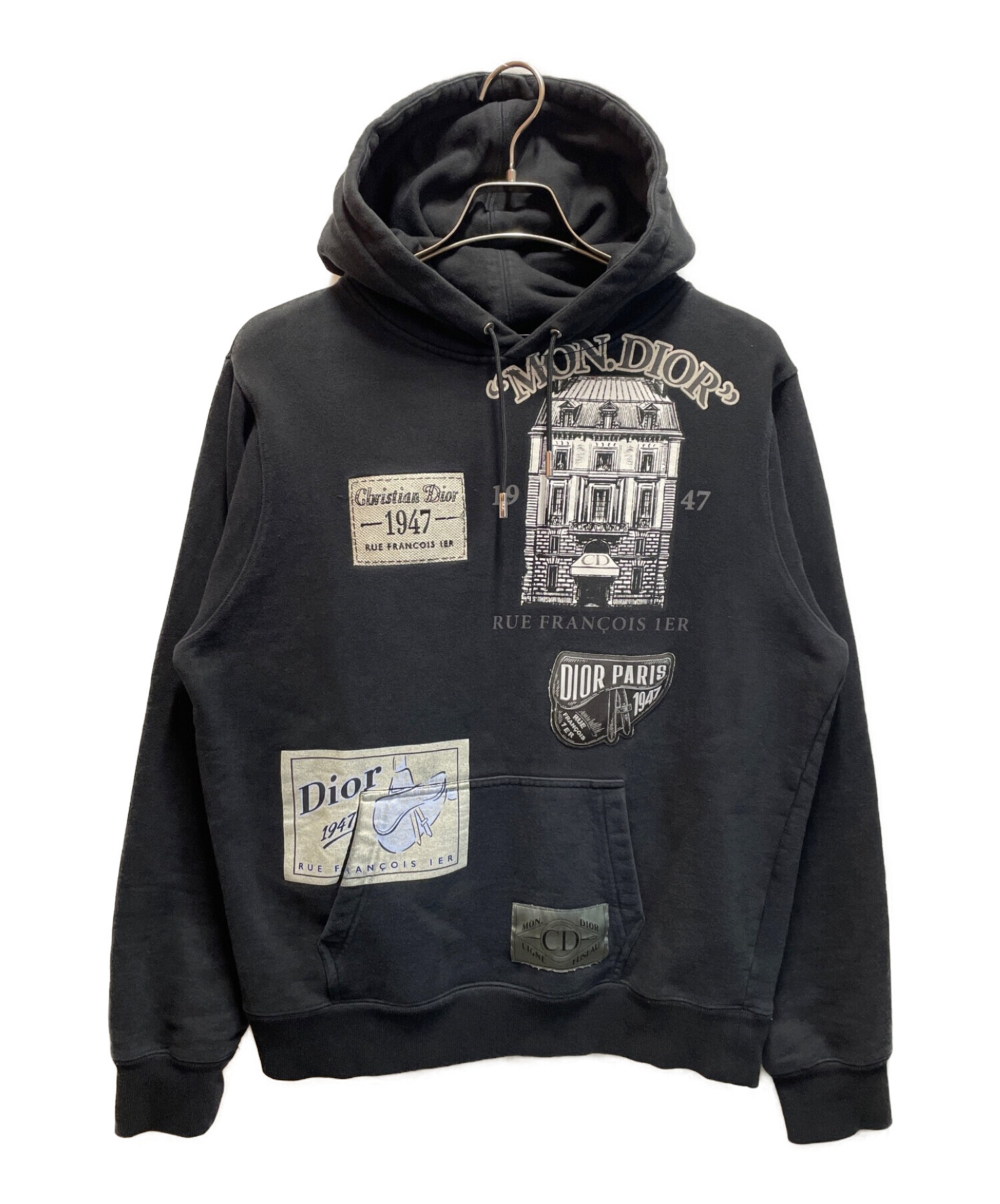 DIOR 20SS アーカイブパッチ プルオーバー パーカー フーディー L 中古・古着通販】Dior (ディオール) アーカイブパッチプルオーバー