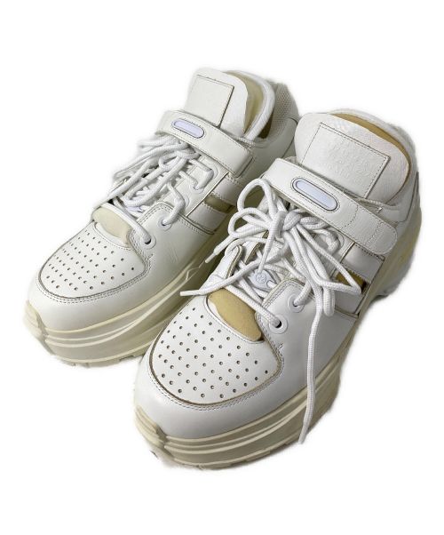 マルジェラ x  コラボ ハイカット スニーカー 完売品レア メゾンマルジェラ レザー ハイカットスニーカー 43 メンズ