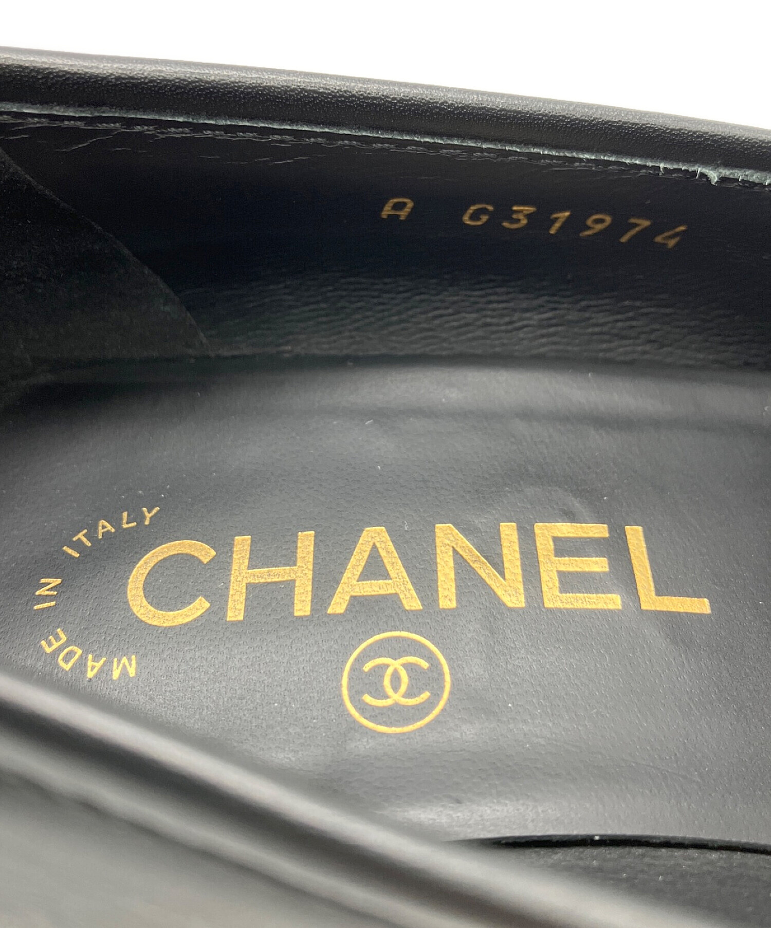 中古・古着通販】CHANEL (シャネル) ココマーク チェーンローファー