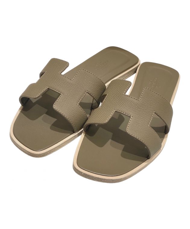 中古・古着通販】HERMES (エルメス) オランサンダル エトゥープ サイズ