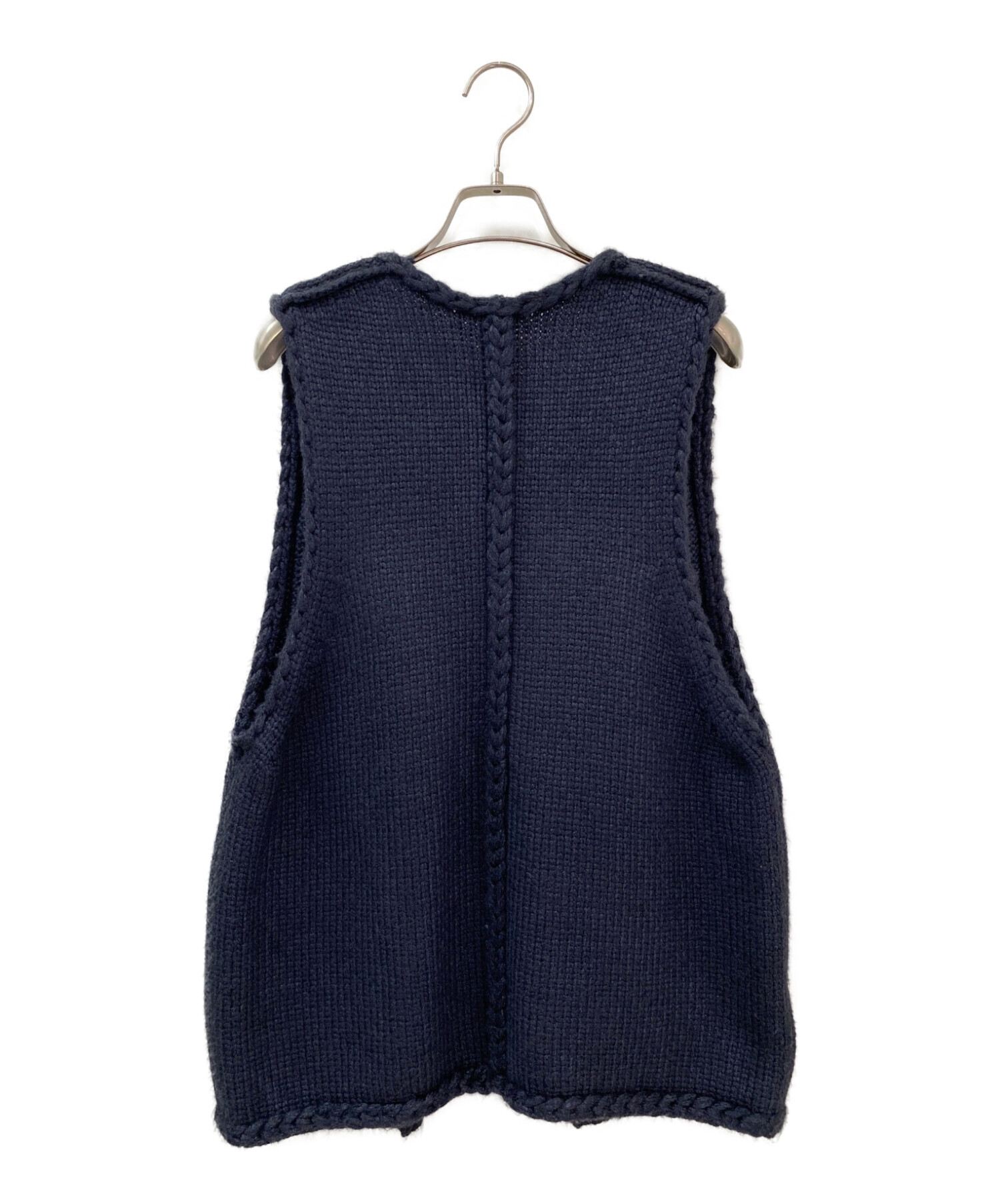 中古・古着通販】BLAMINK (ブラミンク) シルクナイロンベスト ネイビー