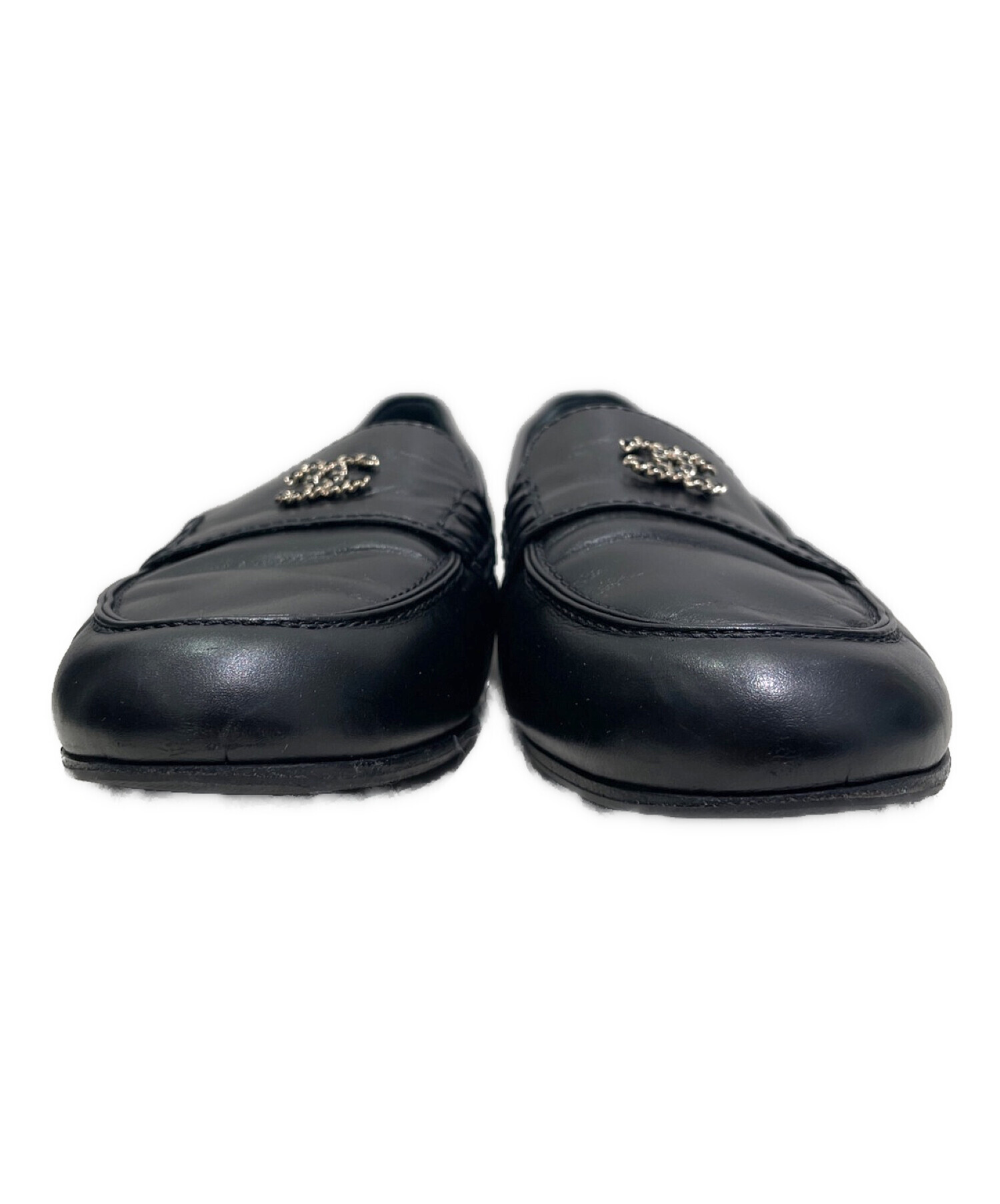 中古・古着通販】CHANEL (シャネル) ココマークチェーンローファー 