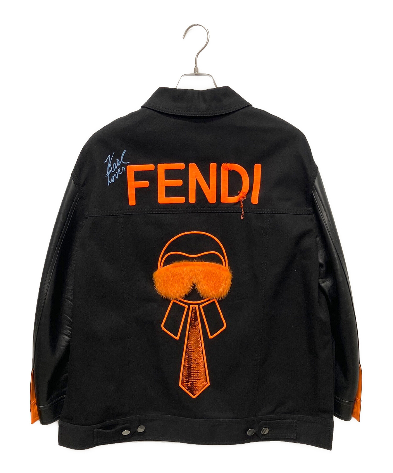 中古・古着通販】FENDI (フェンディ) 刺繍ロゴ切替デニムジャケット 