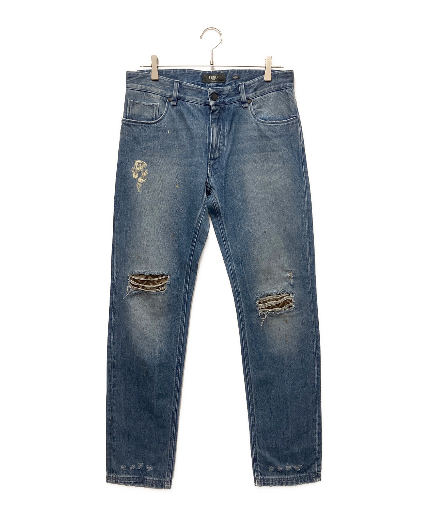 美良品
DESCENT デサント ミドラー
サイズ S 中古・古着通販】FENDI (フェンディ) ダメージ加工ロゴデニムパンツ