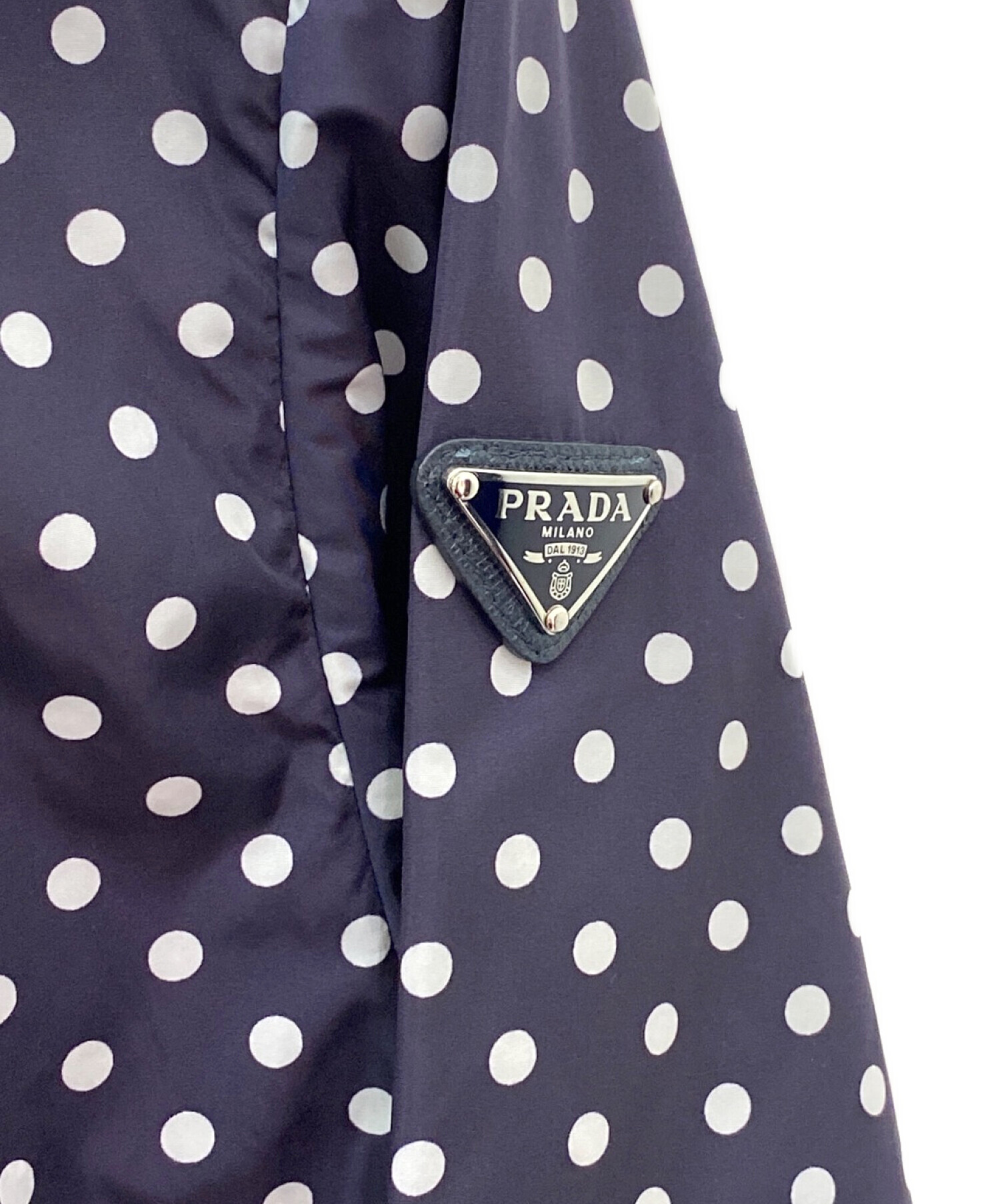 中古・古着通販】PRADA (プラダ) ドッド柄ナイロンジップパーカー