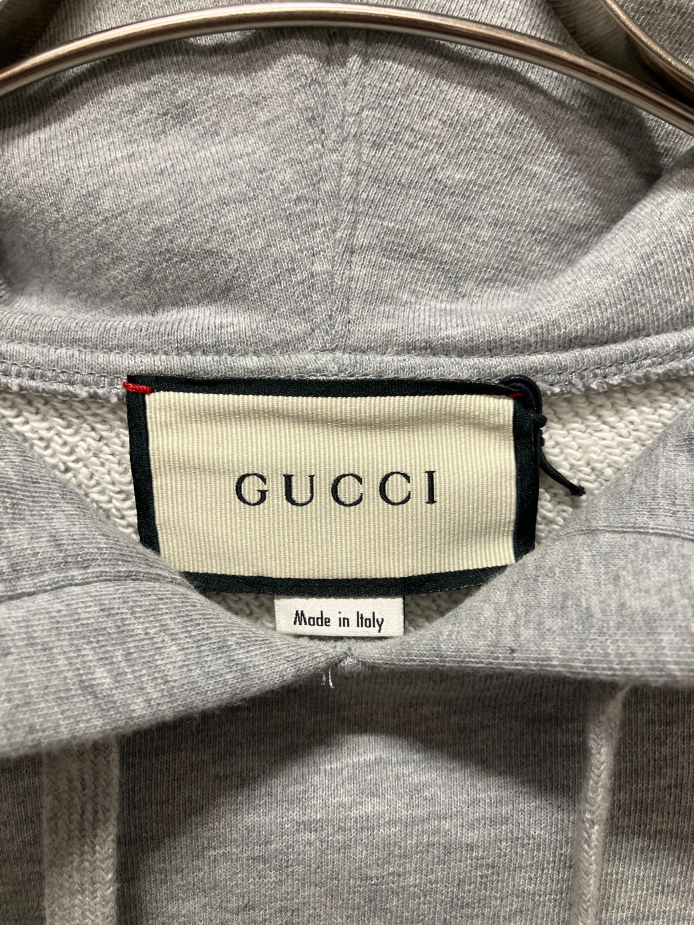 中古・古着通販】GUCCI (グッチ) ロゴ スウェットプルオーバーパーカー