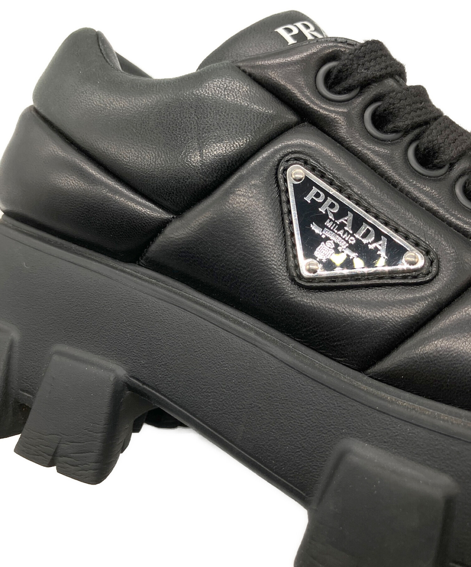 中古・古着通販】PRADA (プラダ) モノリス パデッドスニーカー