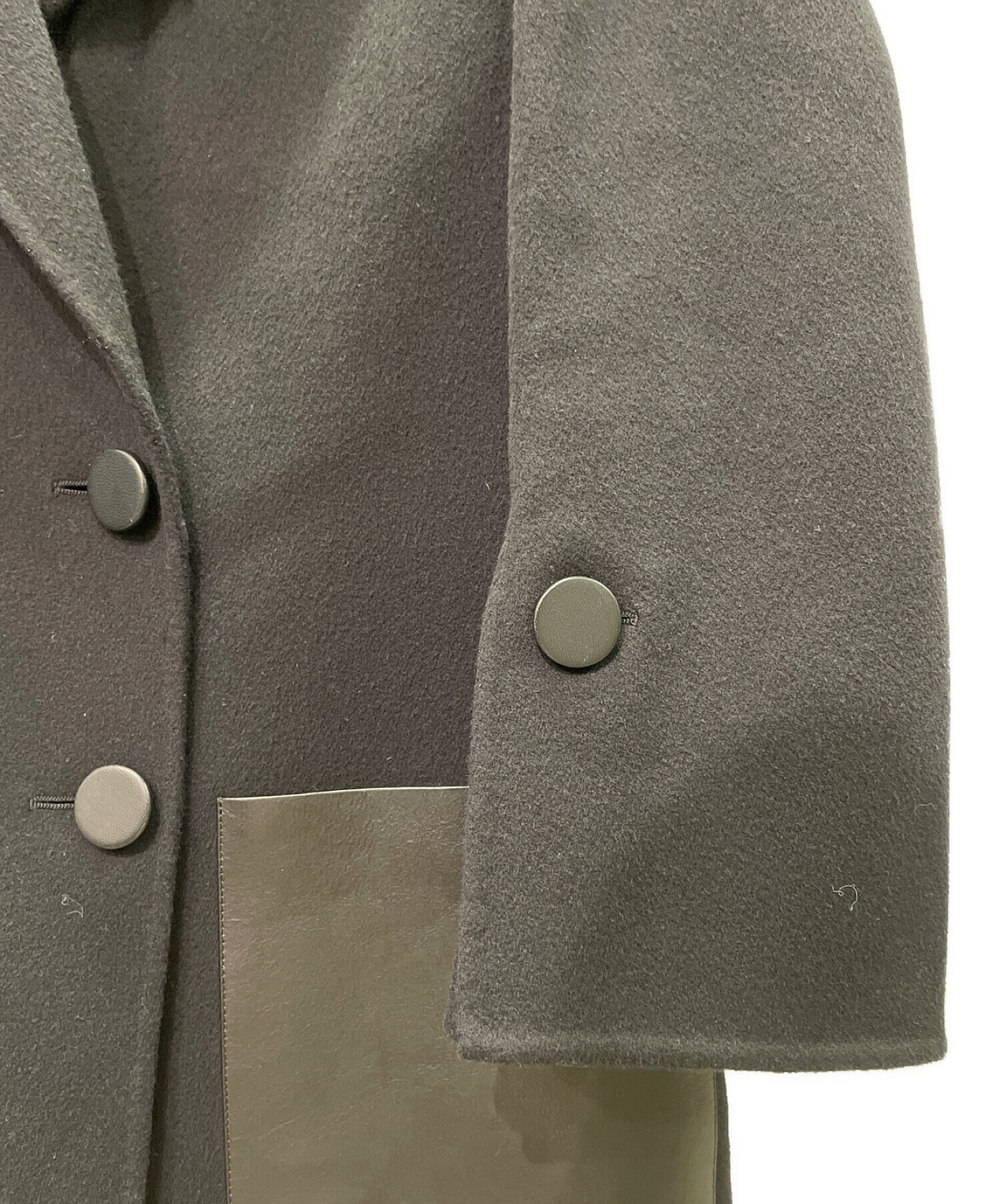 中古・古着通販】FENDI (フェンディ) レザーポケットブレストコート