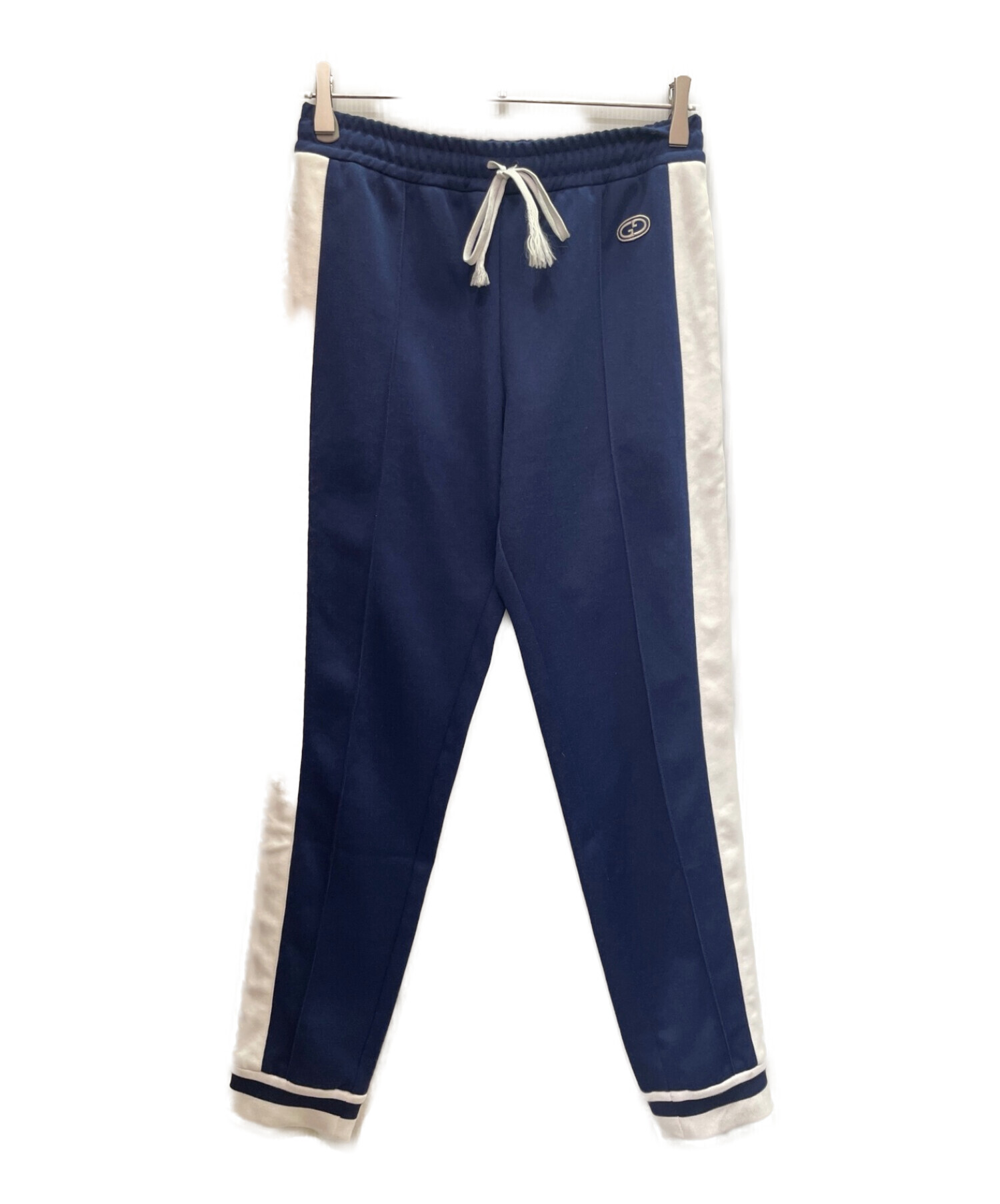 (最終価額) GUCCI 青と白のチェック スラックス 最終価額) GUCCI 青と白のチェック スラックス GUCCI（スラックス）の