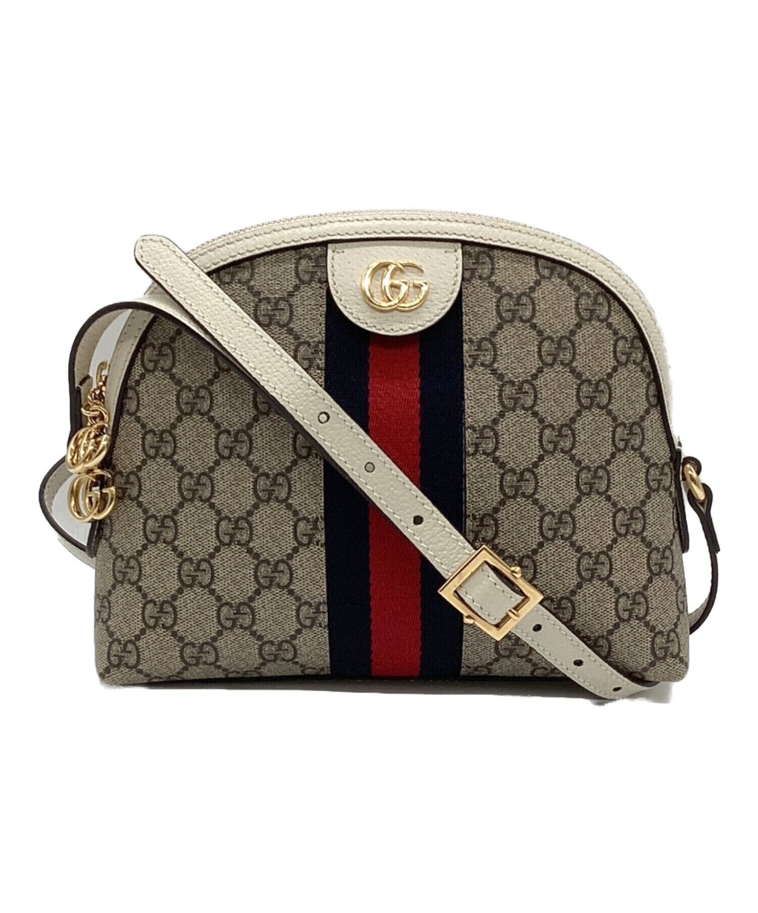 中古・古着通販】GUCCI (グッチ) ショルダーバッグ ベージュ×ホワイト 