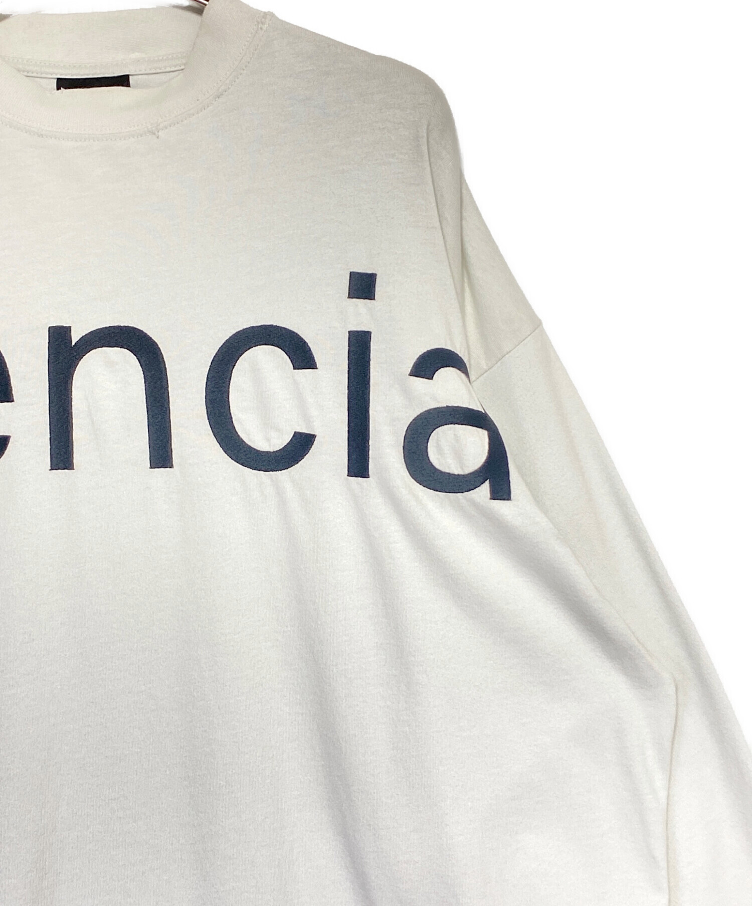 バレンシアガ刺繍Tシャツ 中古・古着通販】BALENCIAGA (バレンシアガ) 刺繍ロゴTシャツ ホワイト