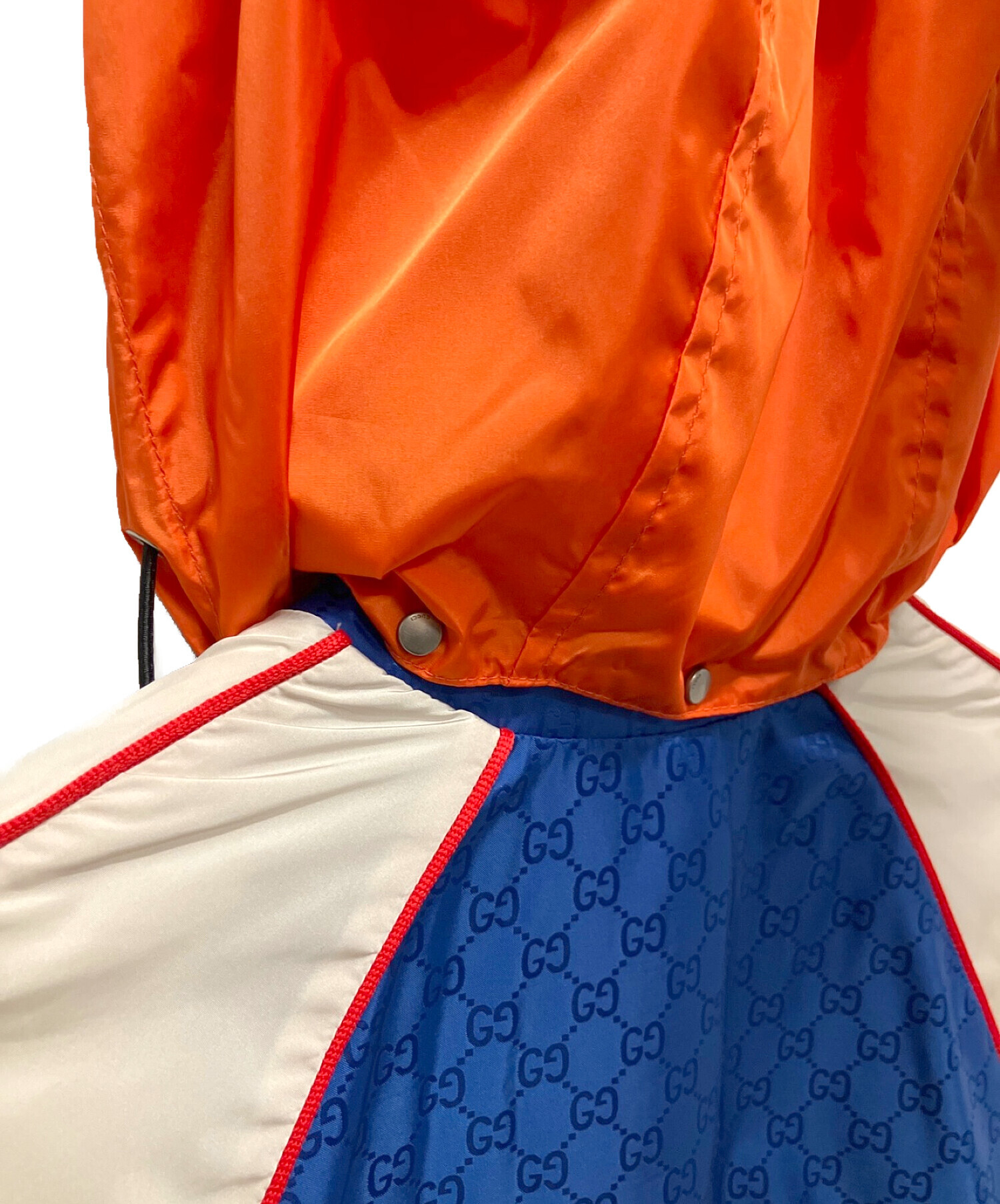 中古・古着通販】GUCCI (グッチ) GG JACQUARD NYLON JACKET ブルー 
