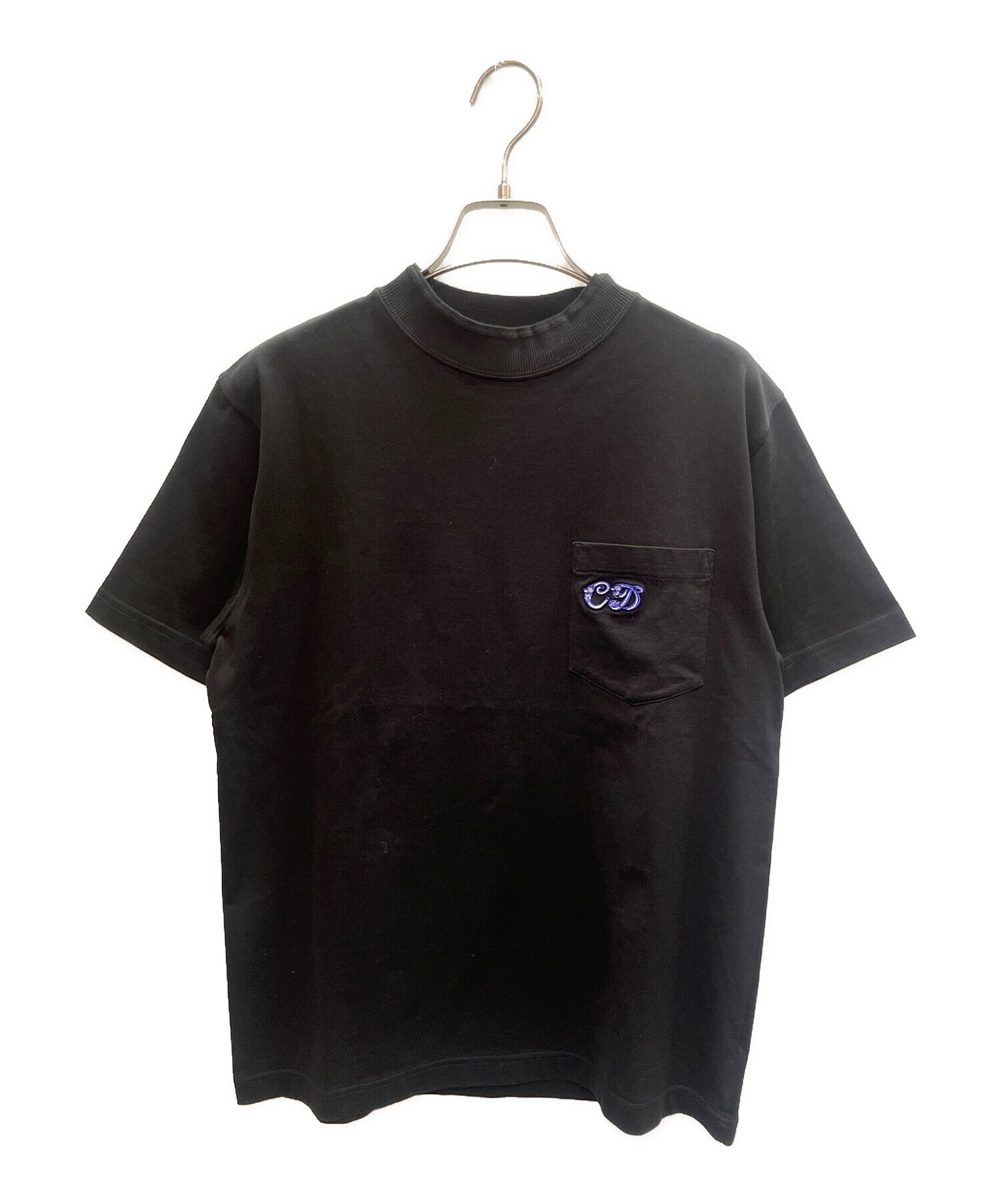 中古・古着通販】Dior (ディオール) CDロゴ 刺繍 Tシャツ ブラック