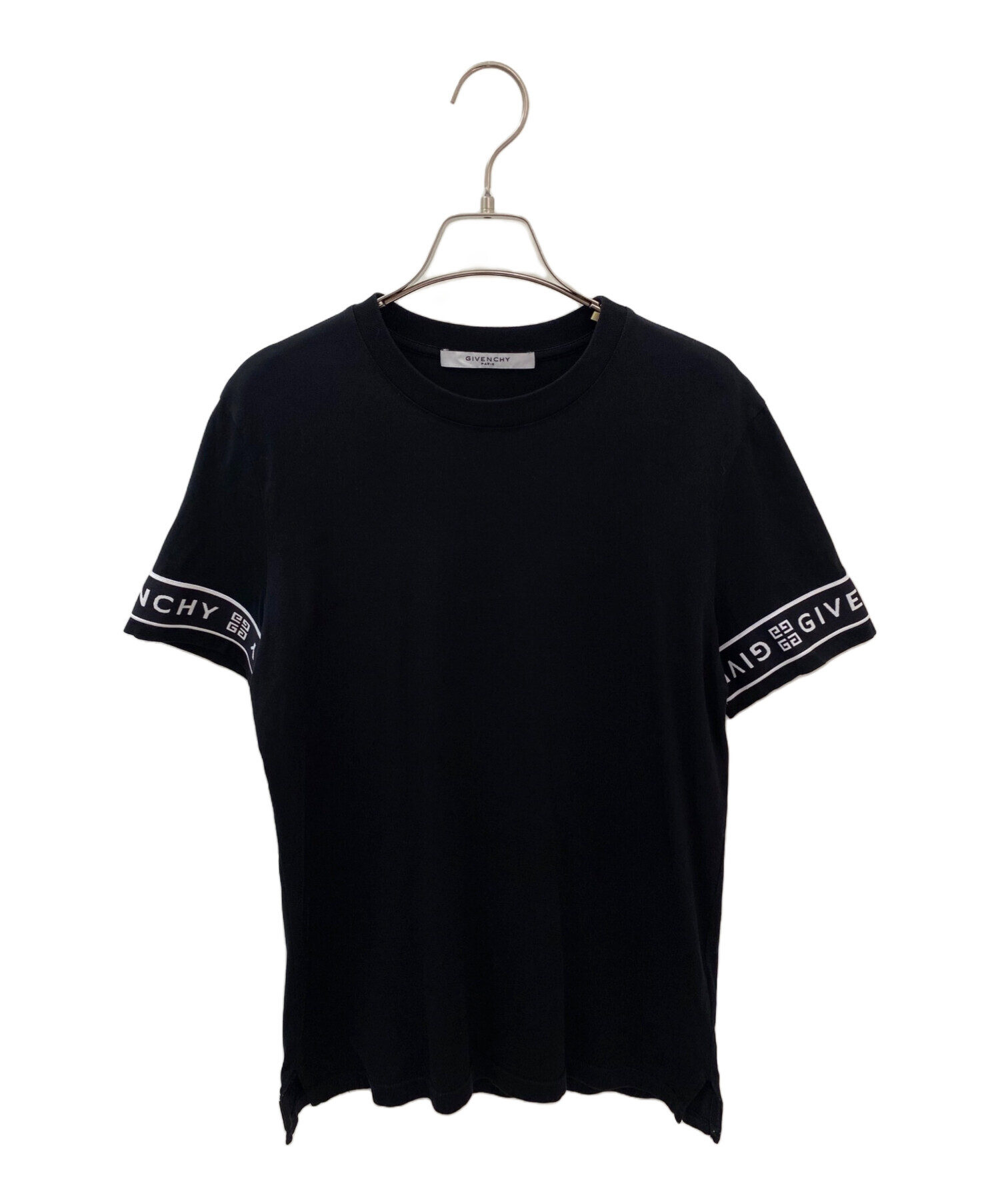 中古・古着通販】GIVENCHY (ジバンシィ) スリーブロゴTシャツ ブラック 