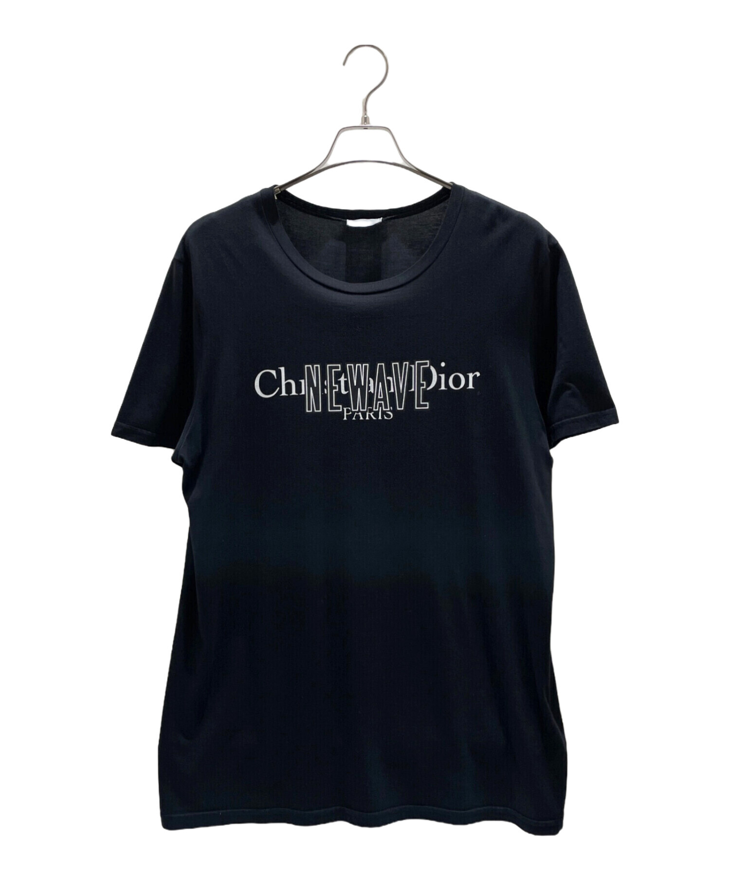 Christian Dior ロゴプリント Tシャツ 中古・古着通販】Dior (ディオール) プリントTシャツ ブラック サイズ