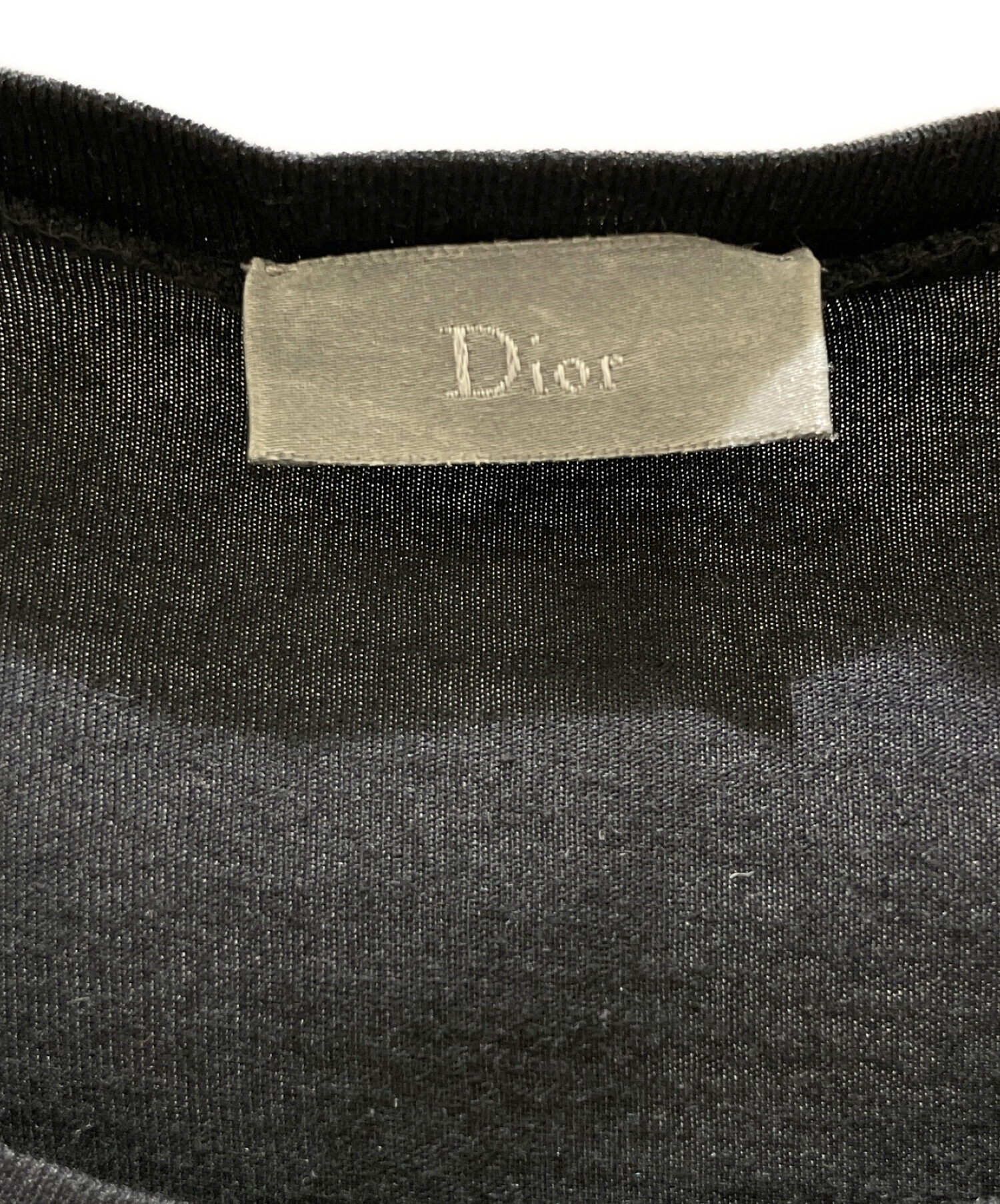 中古・古着通販】Dior (ディオール) プリントTシャツ ブラック サイズ