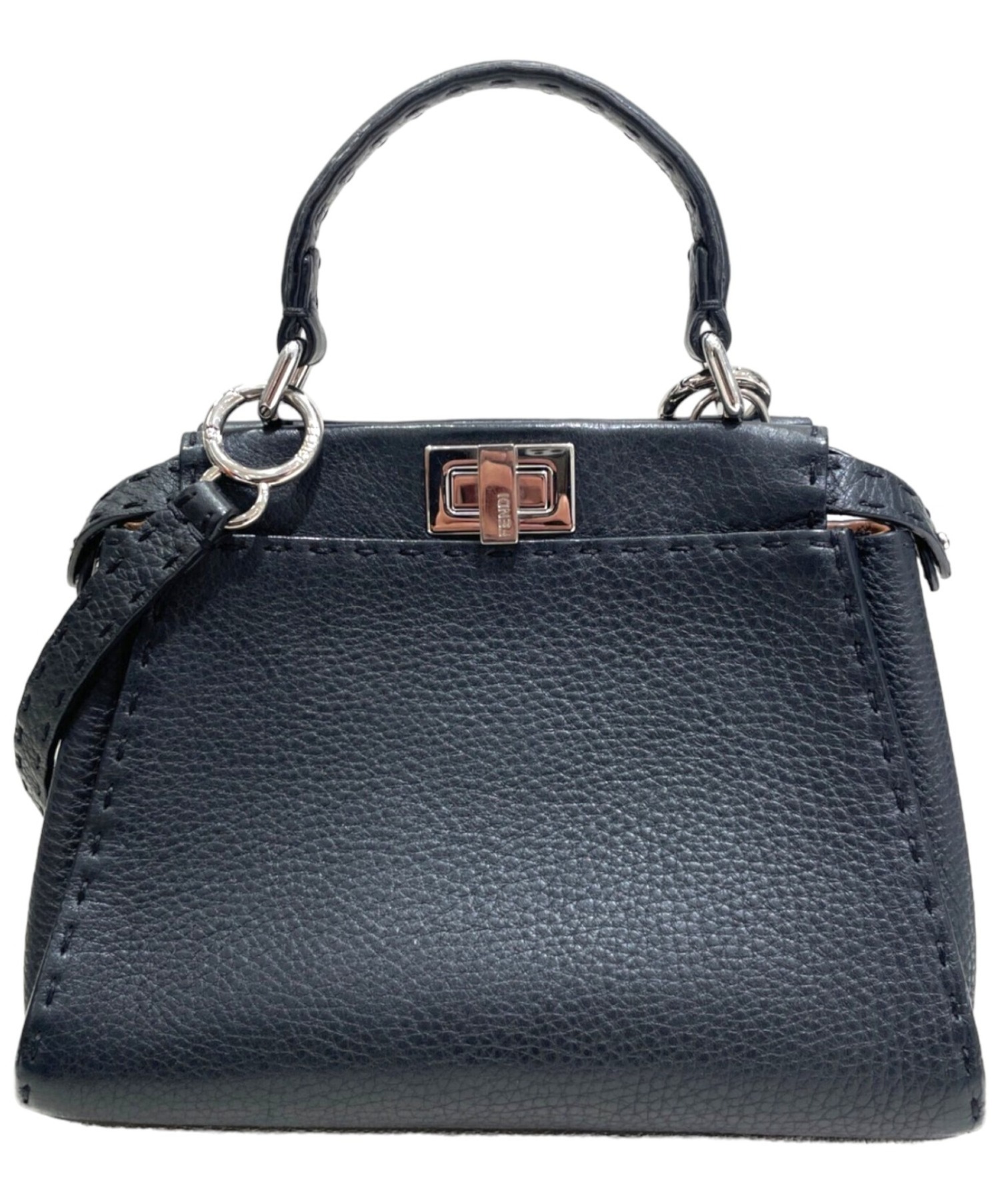 中古・古着通販】FENDI (フェンディ) ピーカブーミニ ブラック サイズ