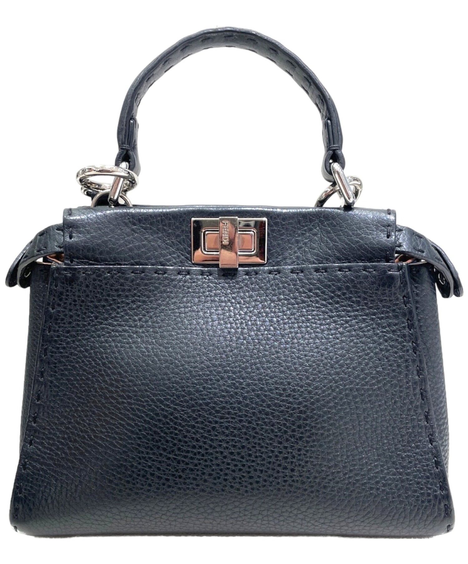中古・古着通販】FENDI (フェンディ) ピーカブーミニ ブラック サイズ 