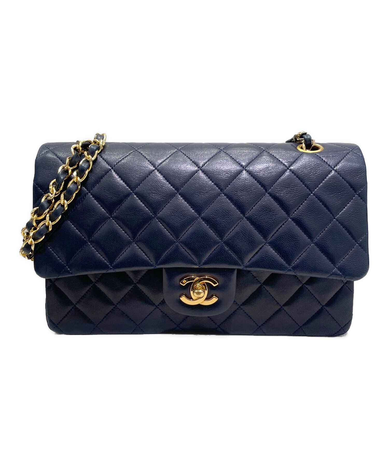 中古・古着通販】CHANEL (シャネル) マトラッセ25 ネイビー サイズ:25 