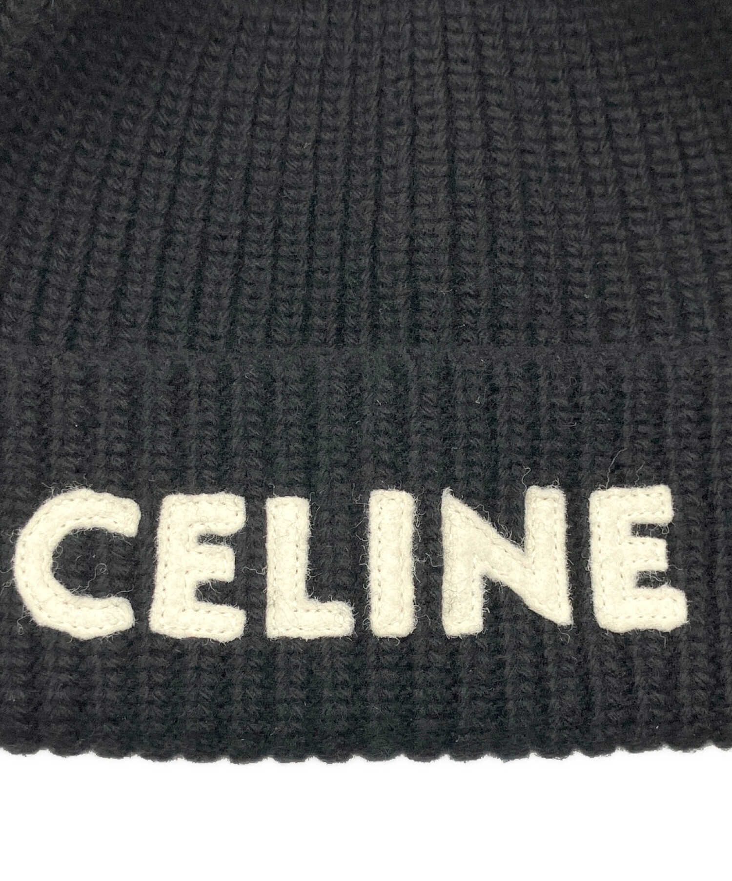 中古・古着通販】CELINE (セリーヌ) ニット帽 ブラック サイズ