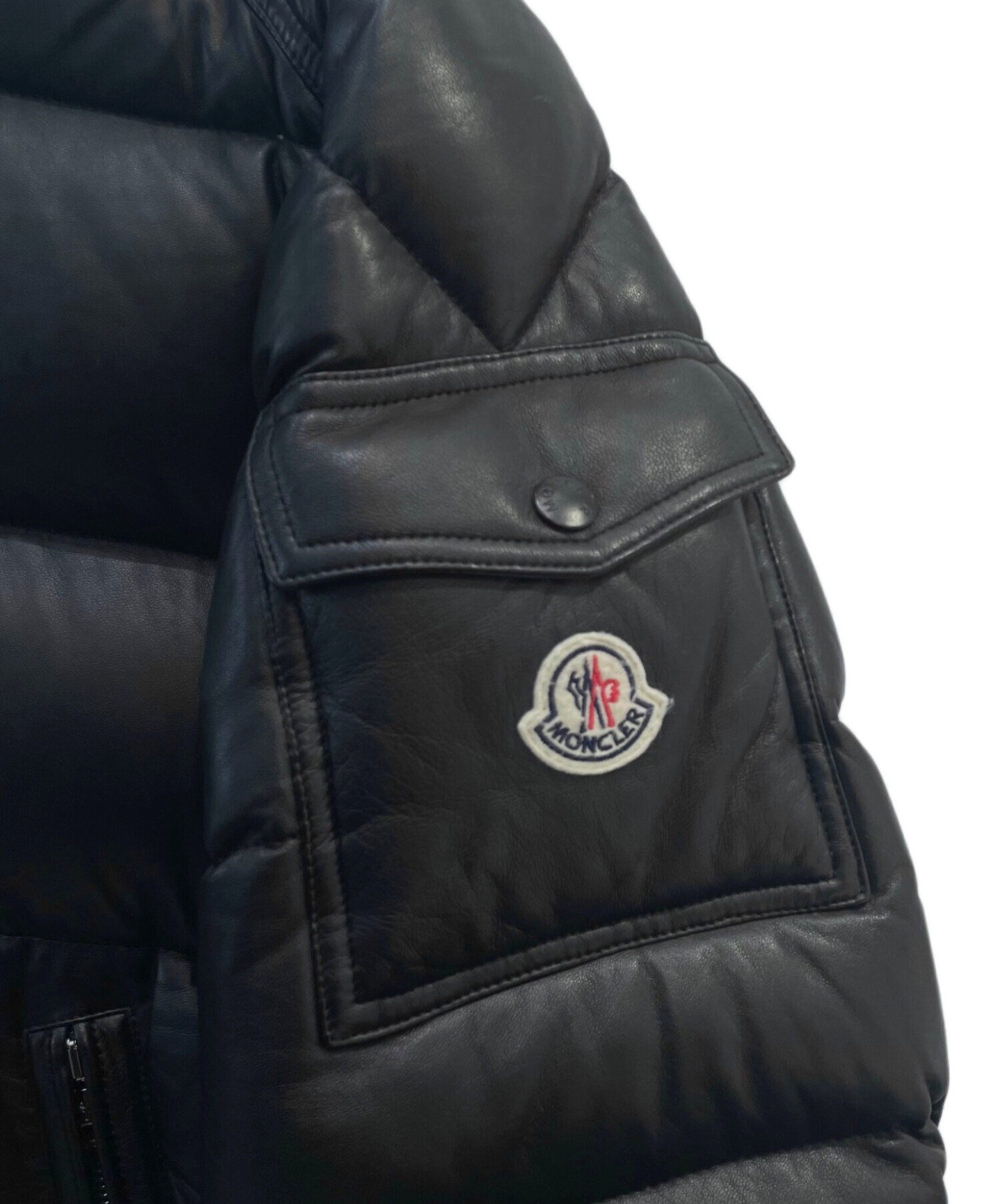 中古・古着通販】MONCLER (モンクレール) DASSIN レザーダウン