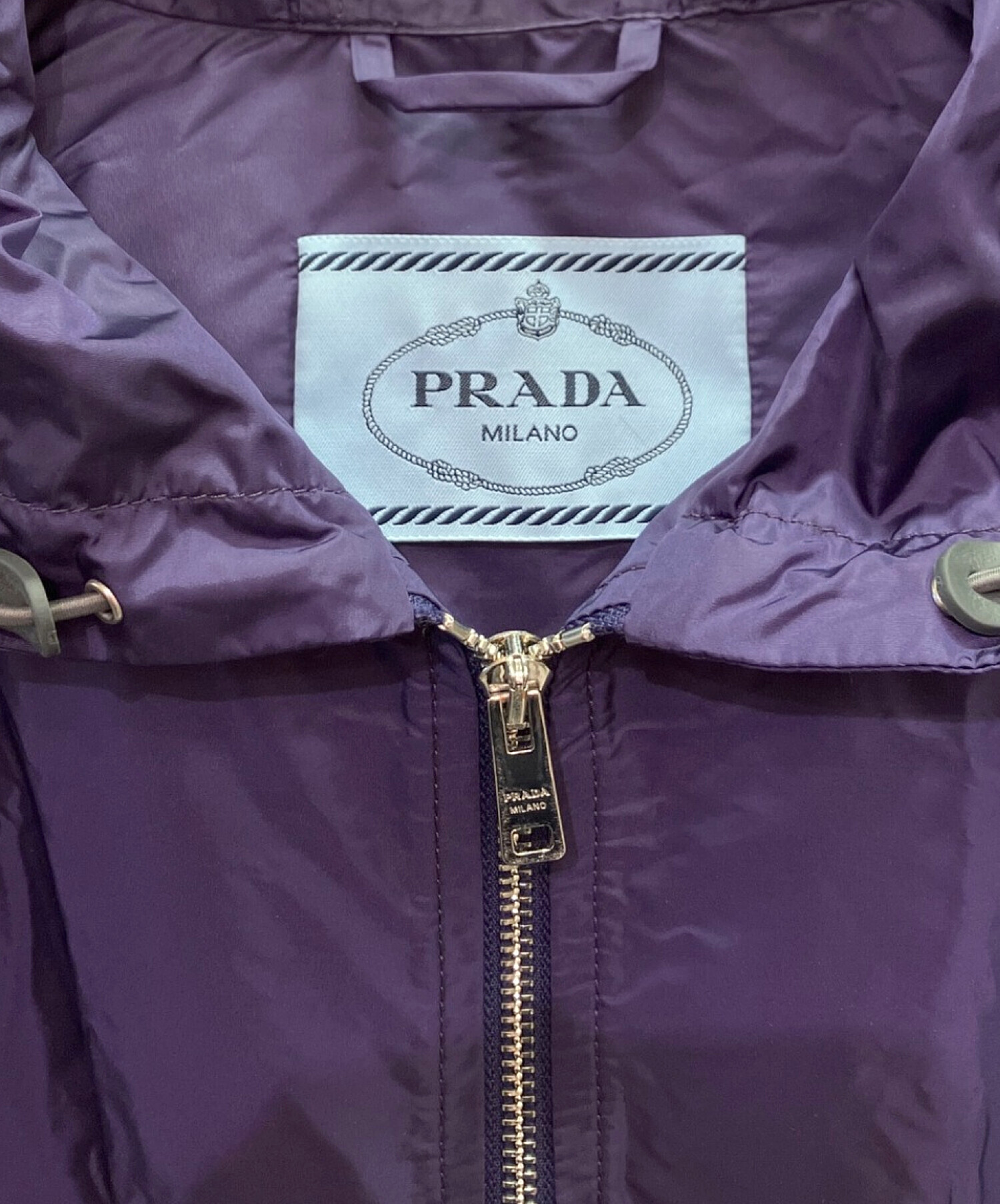 PRADA プラダ ジップパーカー サイズ M 紫 【公式通販】