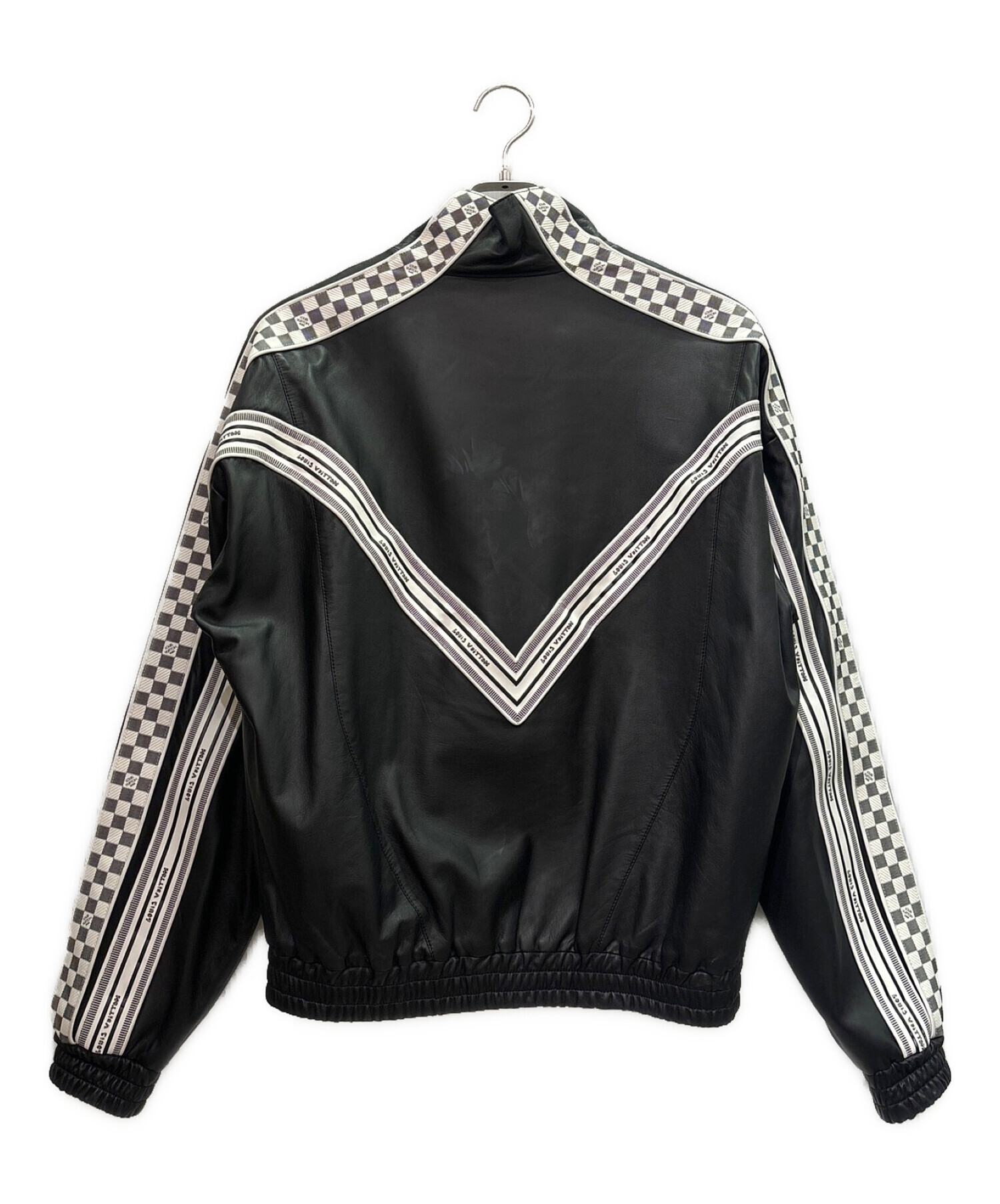 LOUIS VUITTON ブラック ジャケット XL Louis Vuitton Black Monogram Jacquard Denim Jacket XL Louis