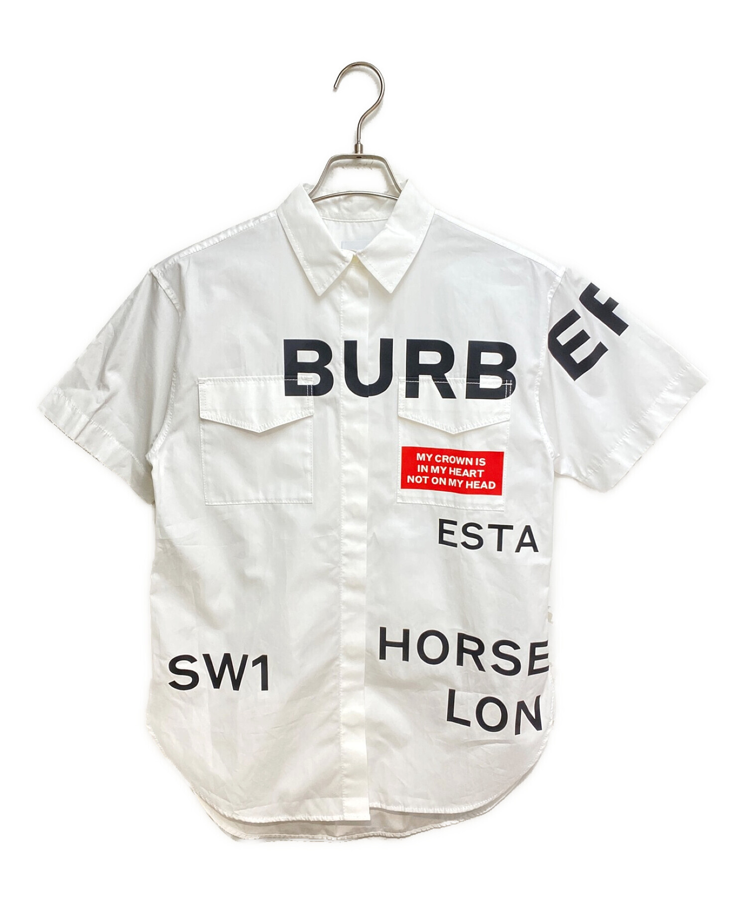 中古・古着通販】BURBERRY (バーバリー) ホースフェリー半袖シャツ