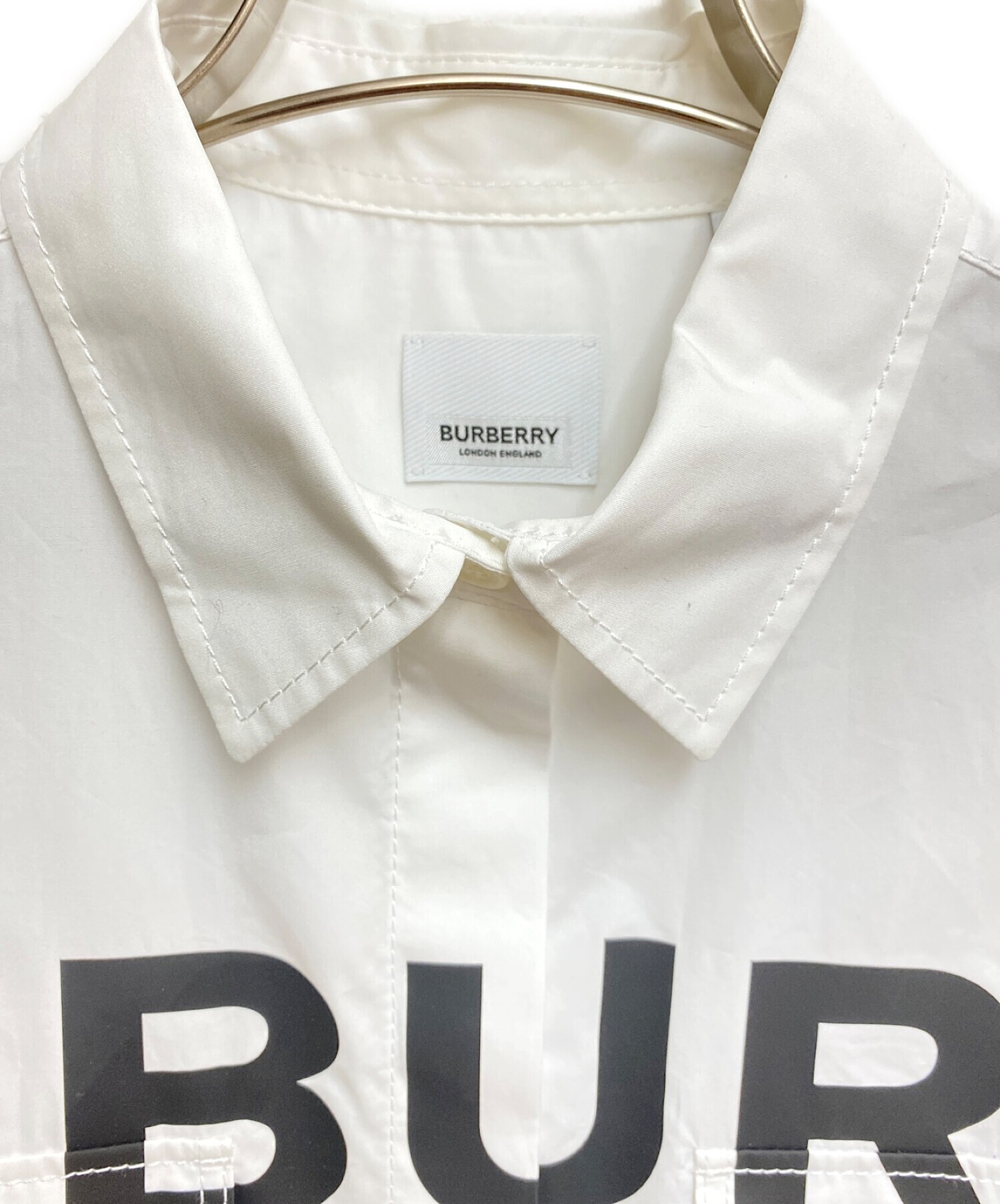 中古・古着通販】BURBERRY (バーバリー) ホースフェリー半袖シャツ 