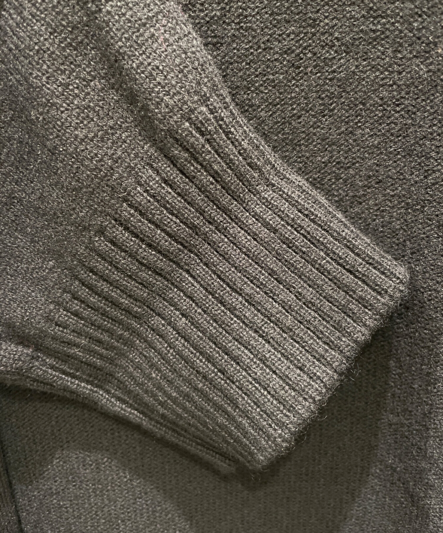 中古・古着通販】HERMES (エルメス) 100% cashmere cardigan ブラック 