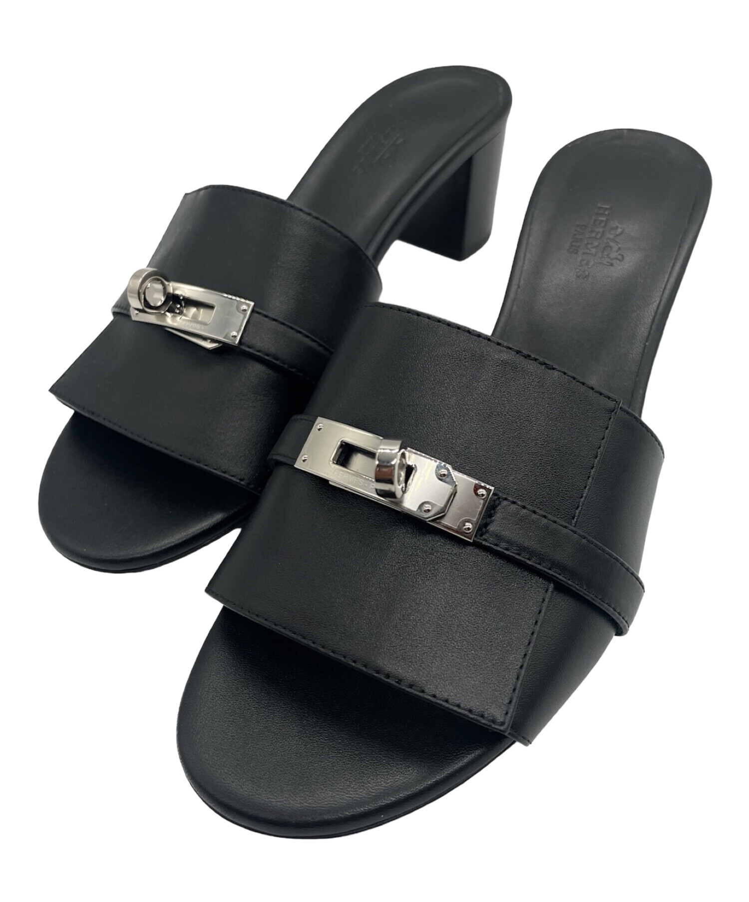 中古・古着通販】HERMES (エルメス) ジジ 50 ケリーバックル レザー