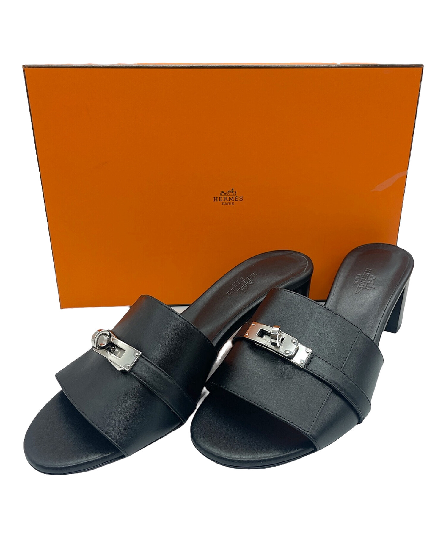 中古・古着通販】HERMES (エルメス) ジジ 50 ケリーバックル レザー