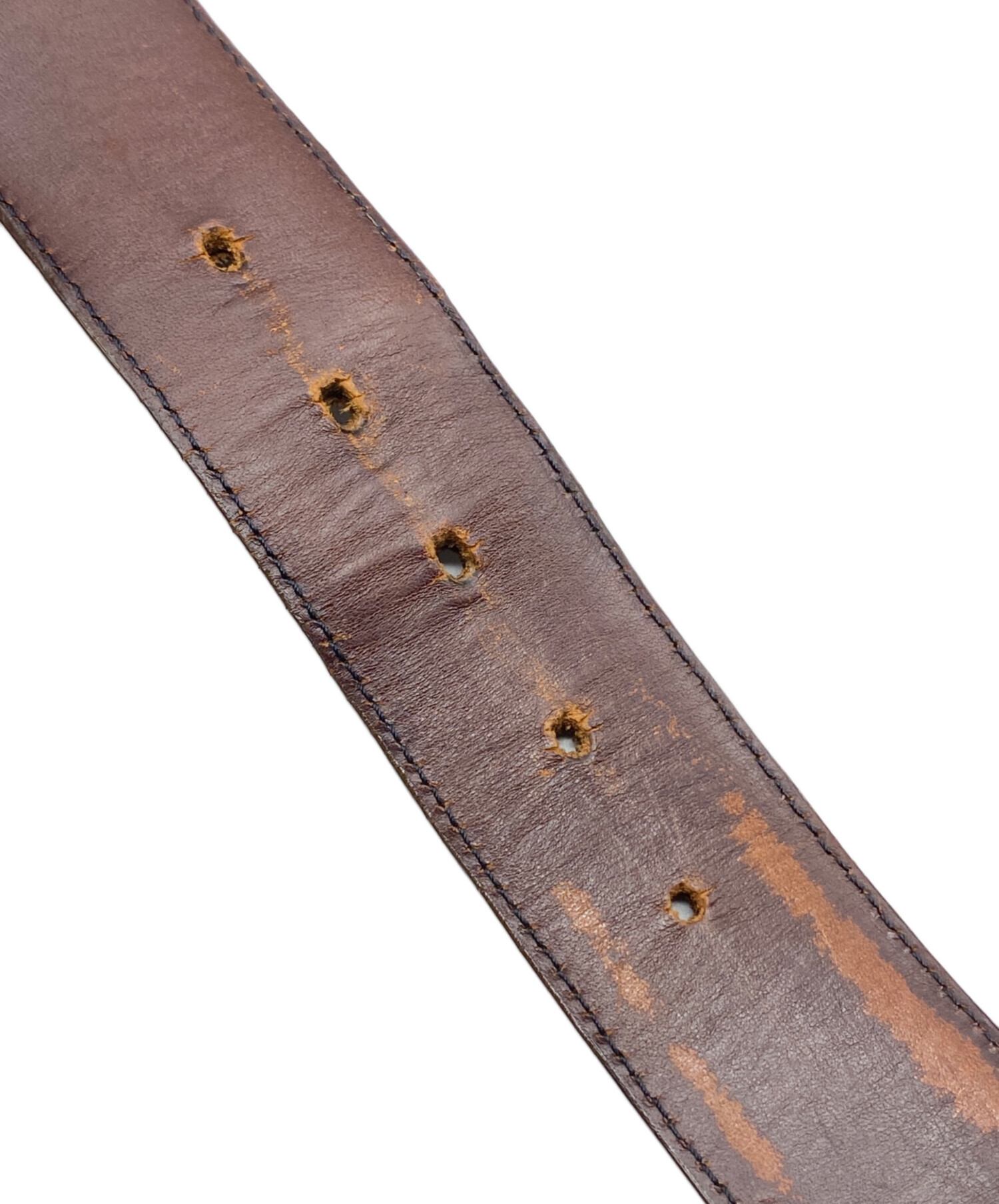 中古・古着通販】CHROME HEARTS (クロムハーツ) レザーベルト ブラウン