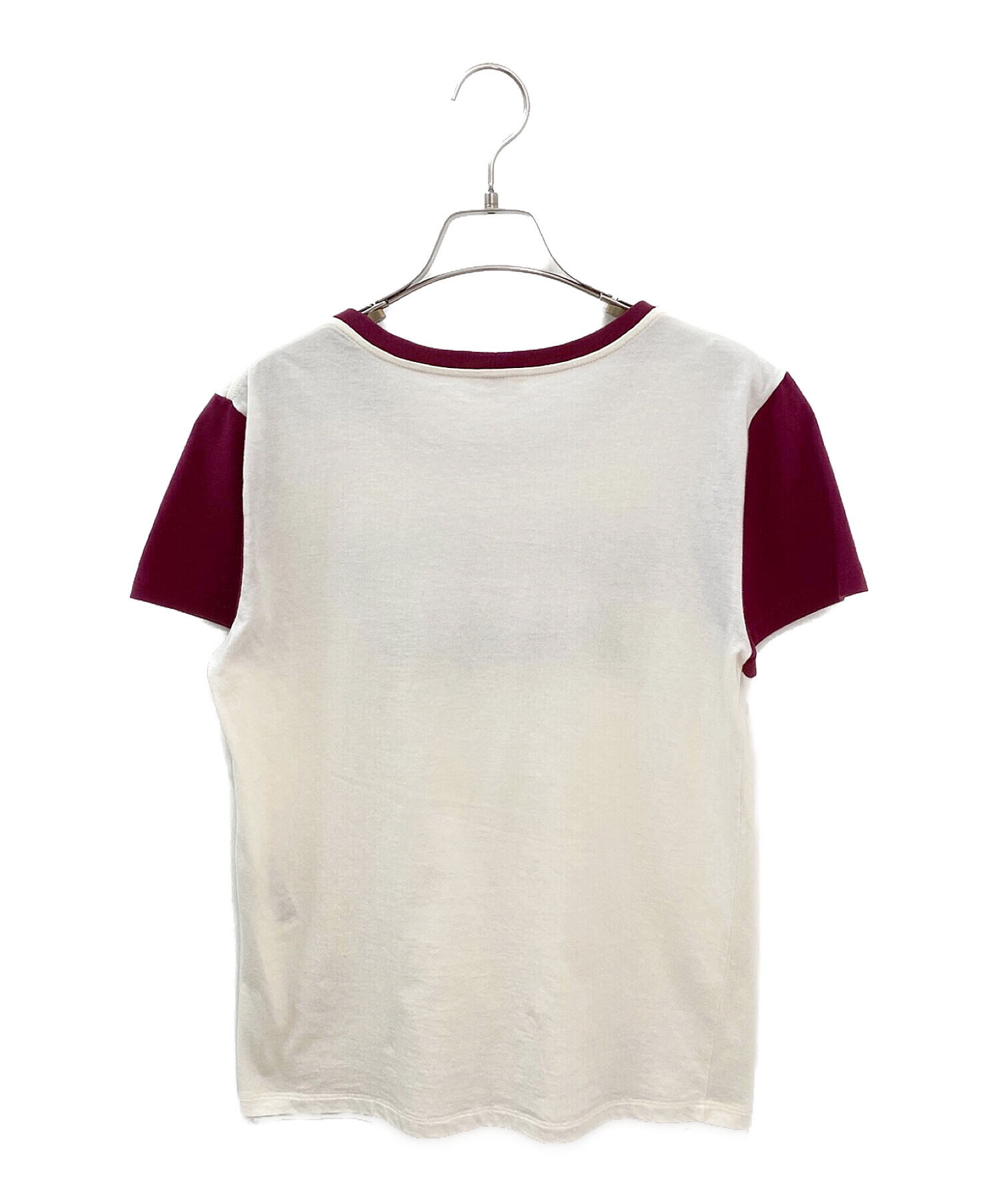 中古・古着通販】CELINE (セリーヌ) フロックロゴTシャツ アイボリー 