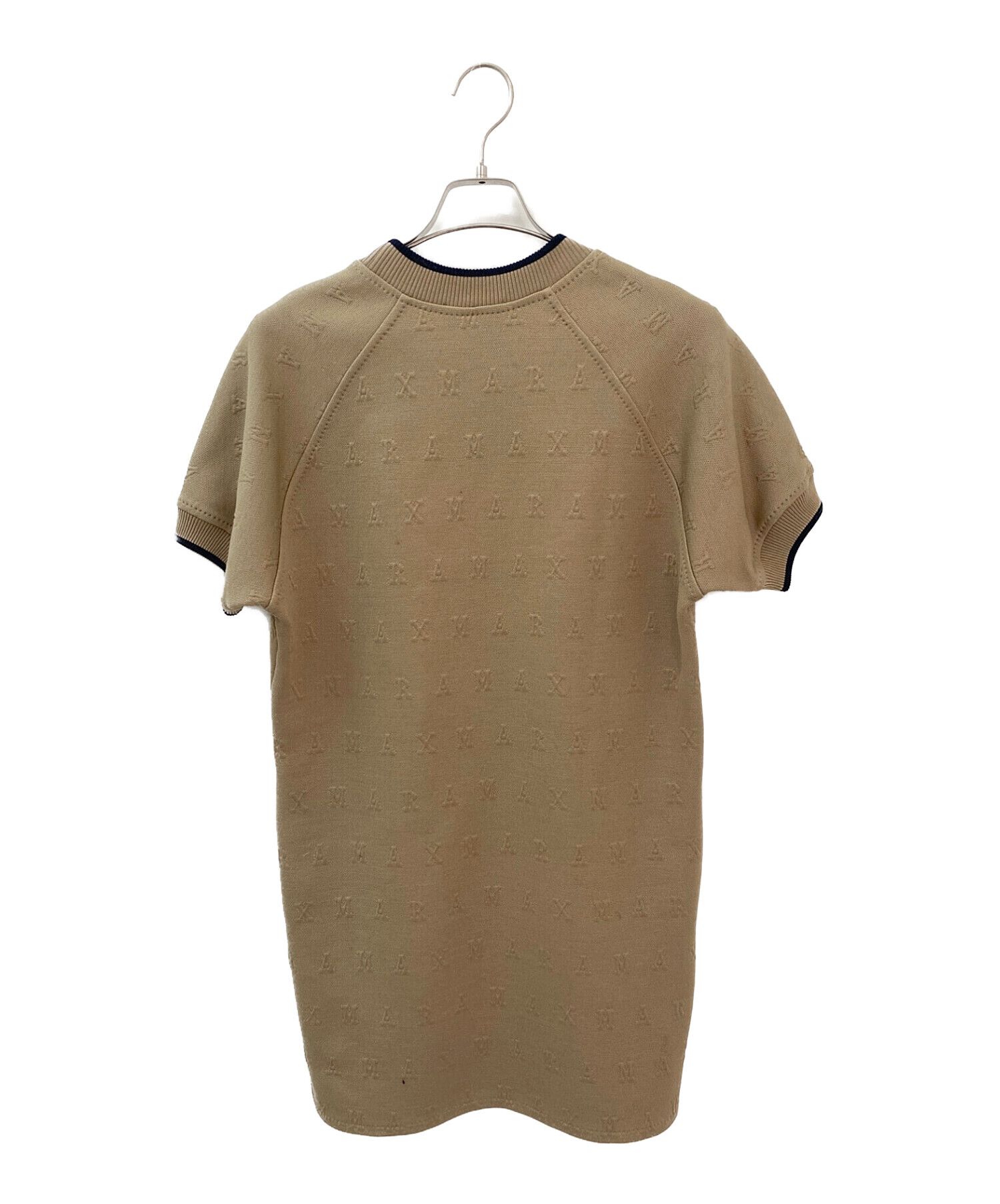 中古・古着通販】MaxMara (マックスマーラ) エンボスロゴワンピース 
