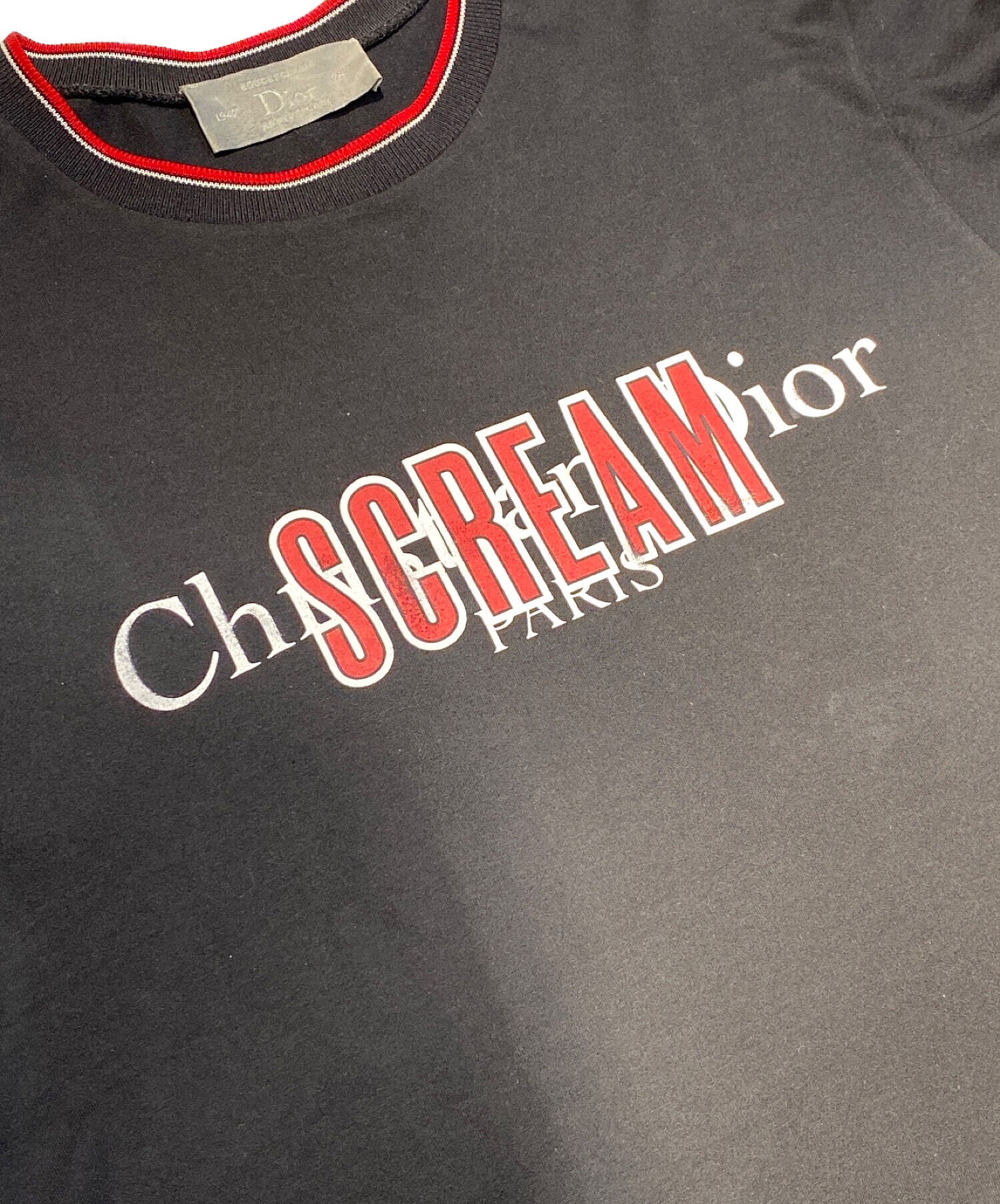 中古・古着通販】DIOR HOMME (ディオール オム) SCREAMロゴTシャツ