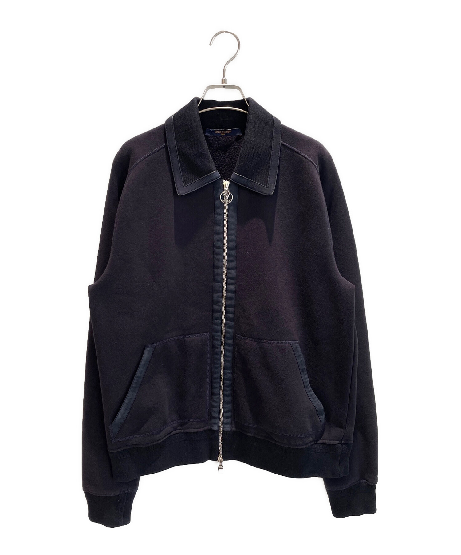 LOUIS VUITTON ジャケット ネイビーブラック 中古・古着通販】LOUIS VUITTON (ルイ ヴィトン) ジップアップ