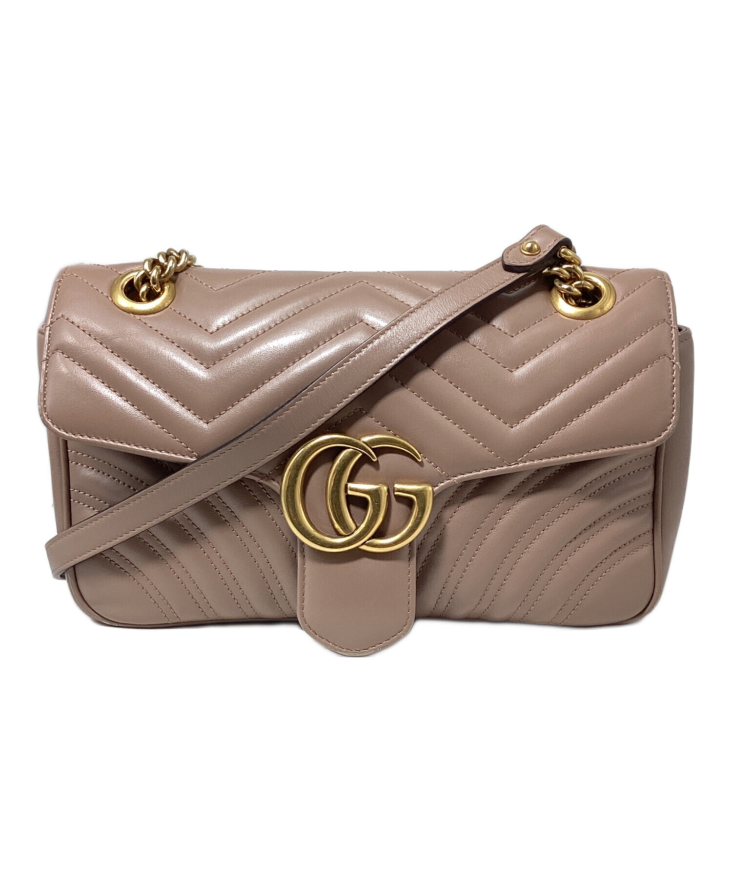 中古・古着通販】GUCCI (グッチ) GGマーモント キルティング スモール 