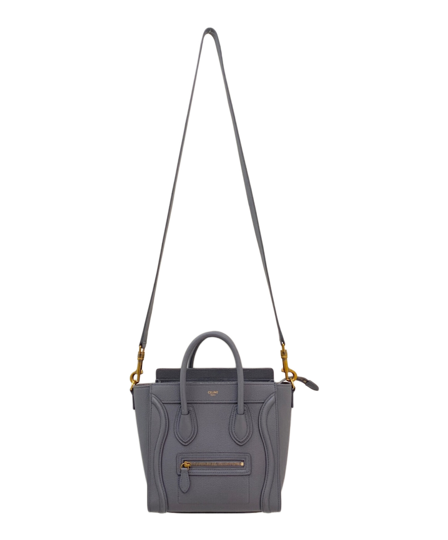 中古・古着通販】CELINE (セリーヌ) ナノ ラゲージバッグ グレー