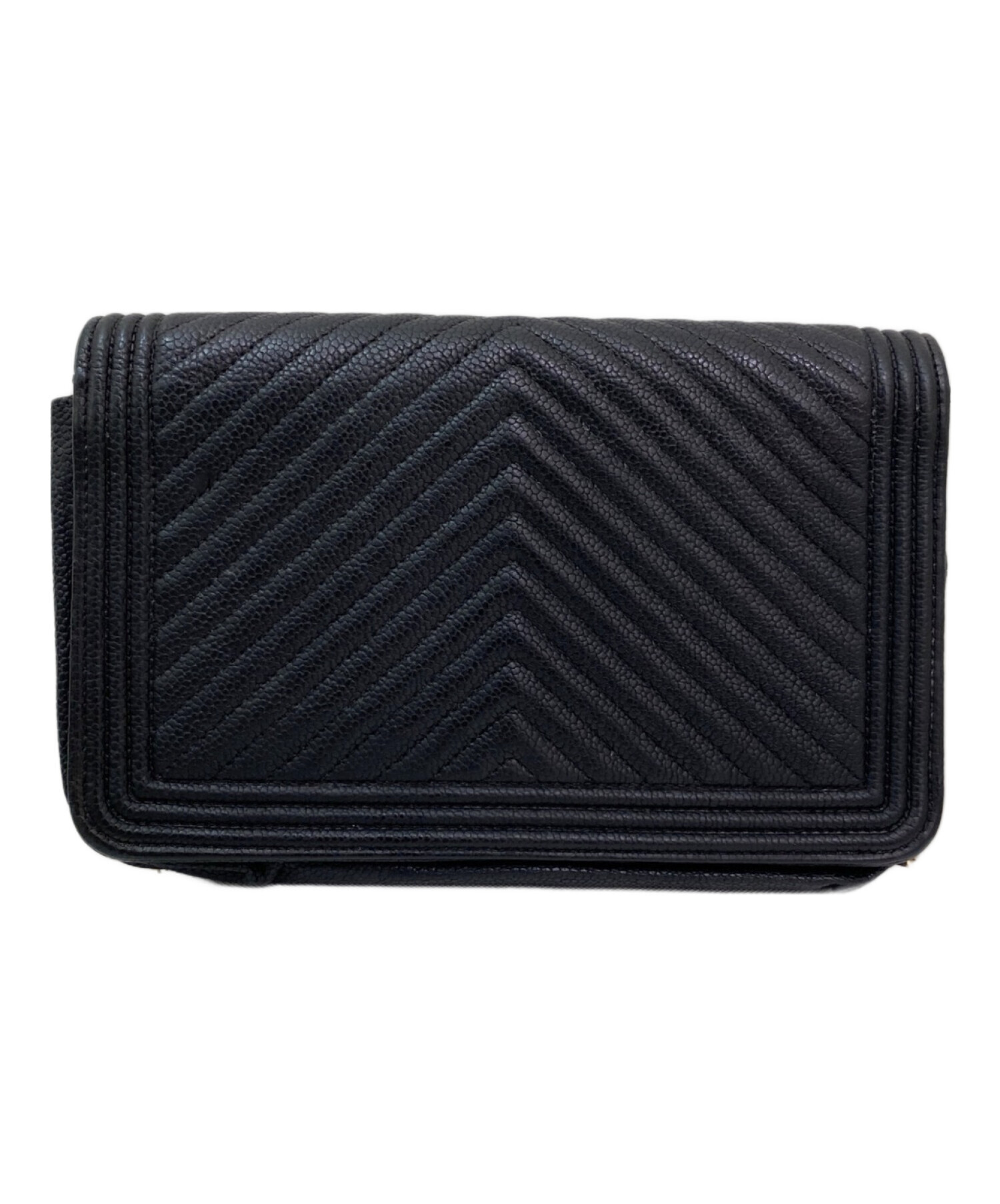 中古・古着通販】CHANEL (シャネル) ボーイシャネルチェーンウォレット