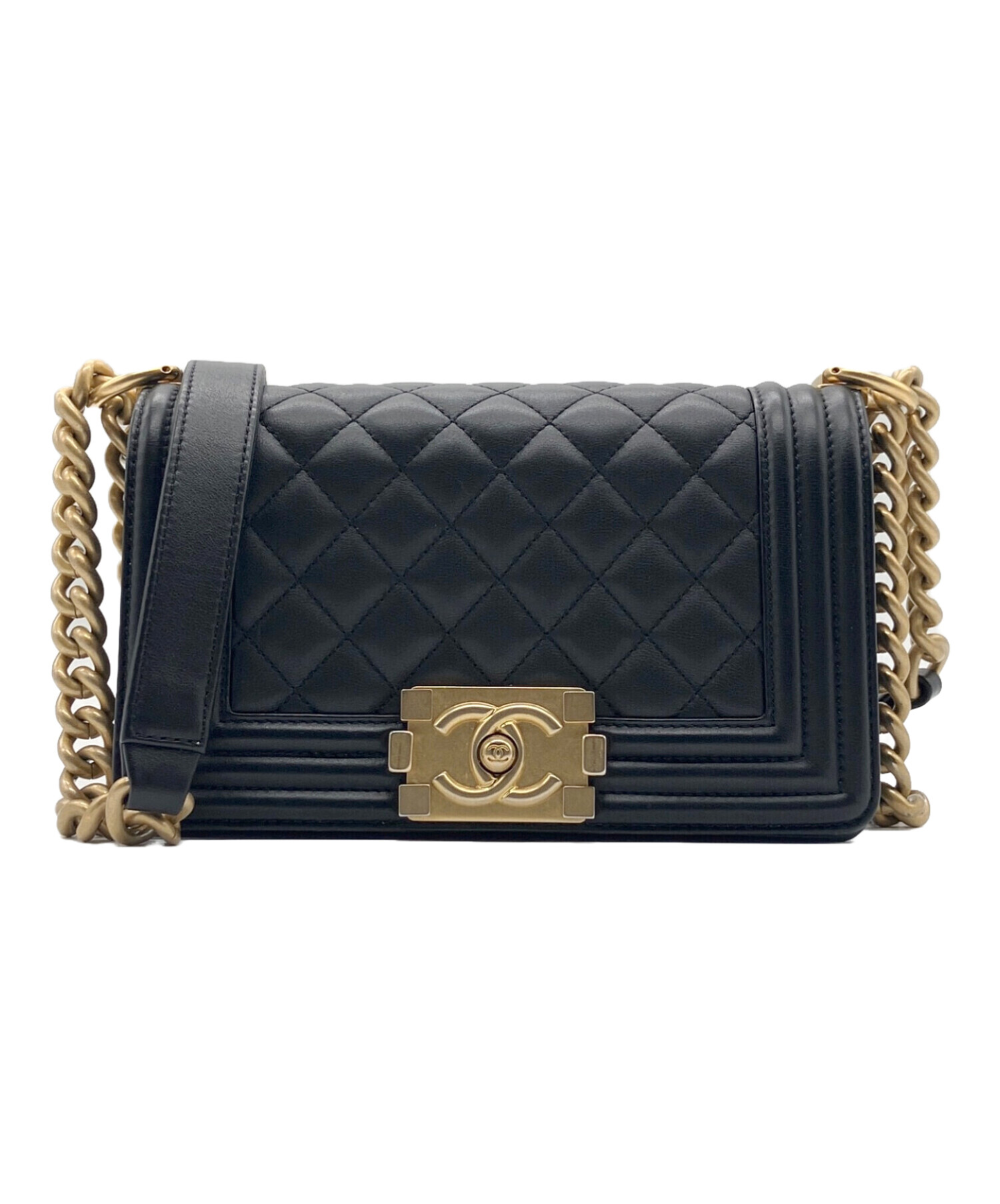 中古・古着通販】CHANEL (シャネル) BOY CHANEL スモール ハンドバッグ 