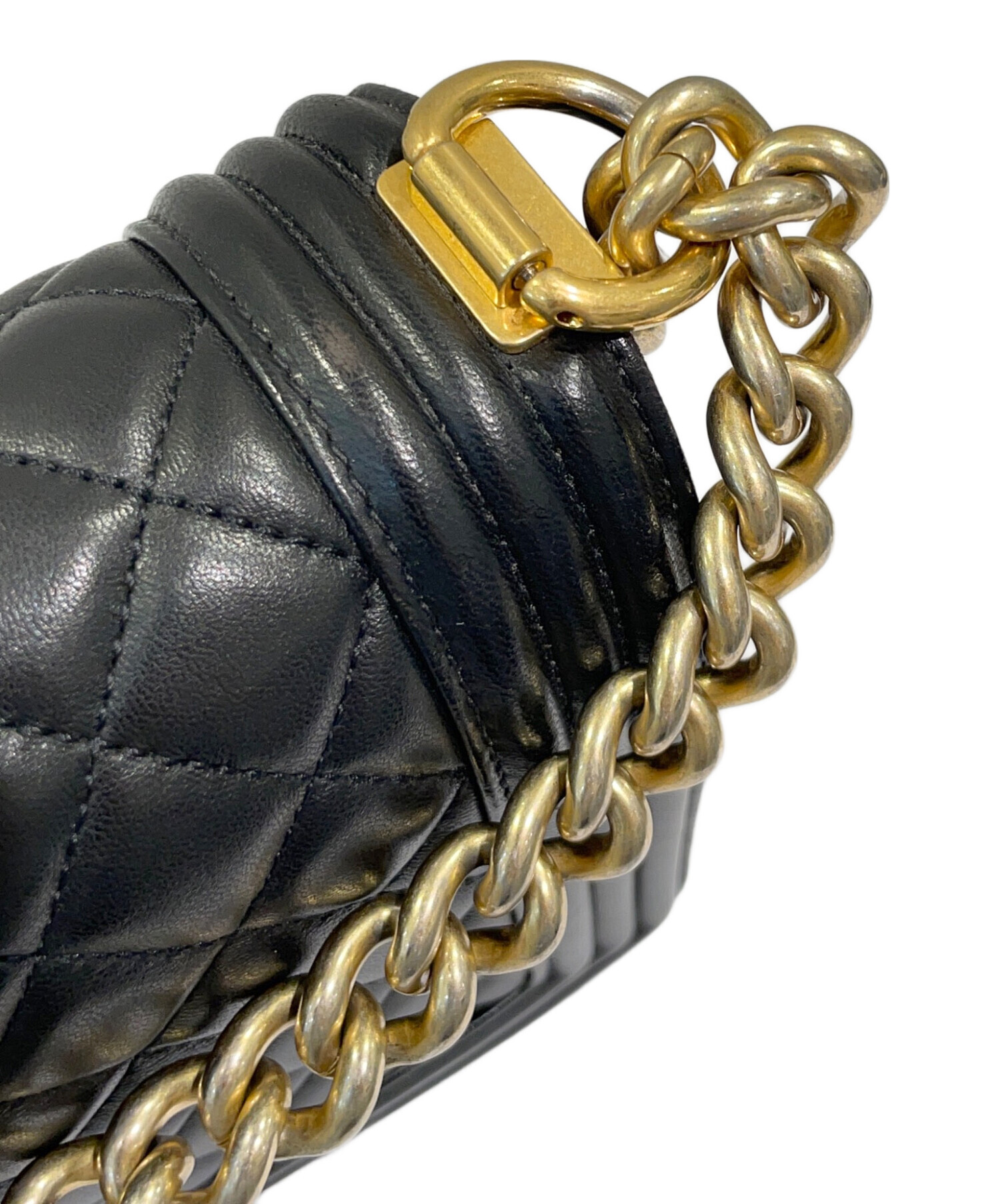 中古・古着通販】CHANEL (シャネル) ボーイシャネル25 ブラック