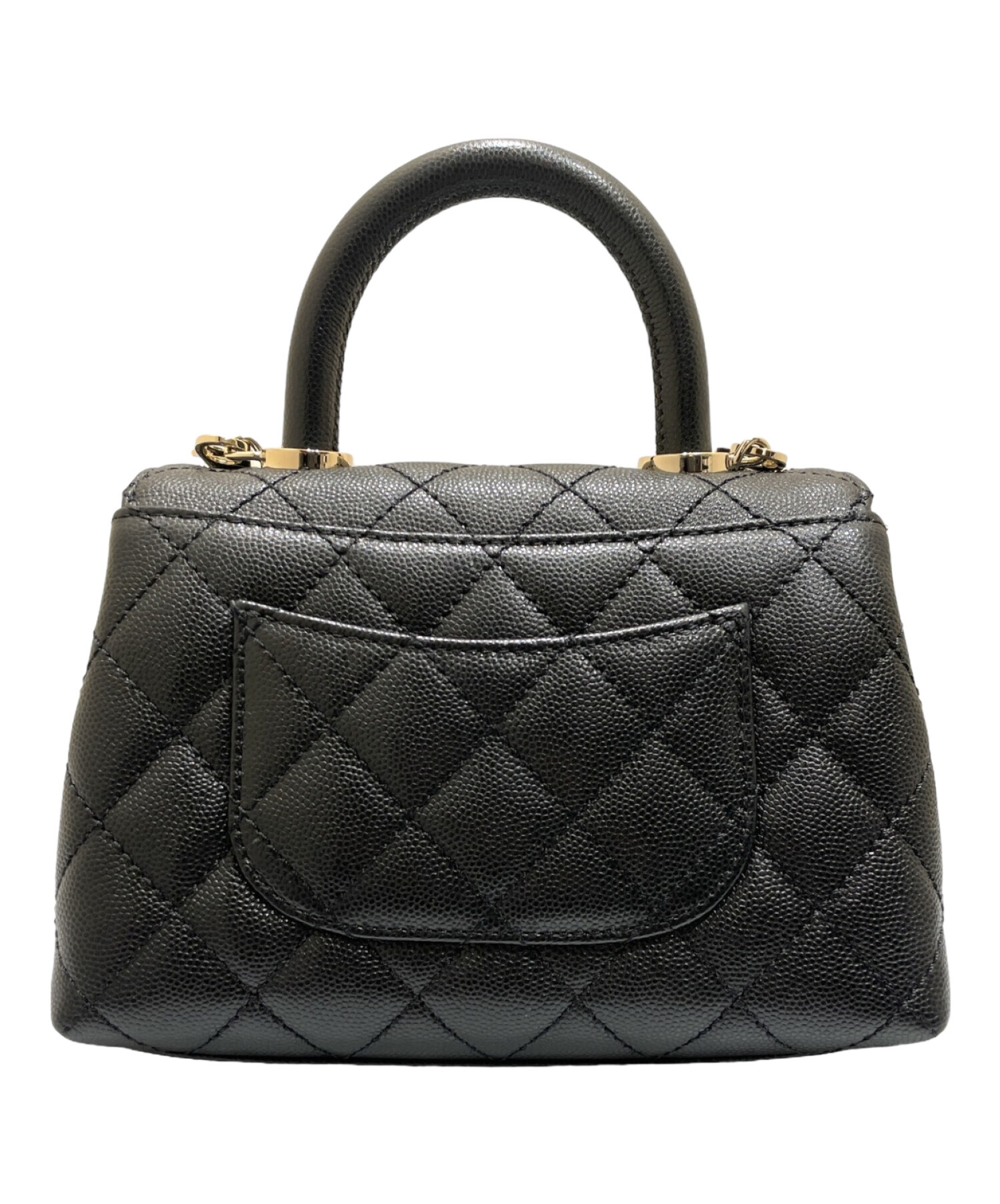 中古・古着通販】CHANEL (シャネル) ココハンドルチェーンショルダー