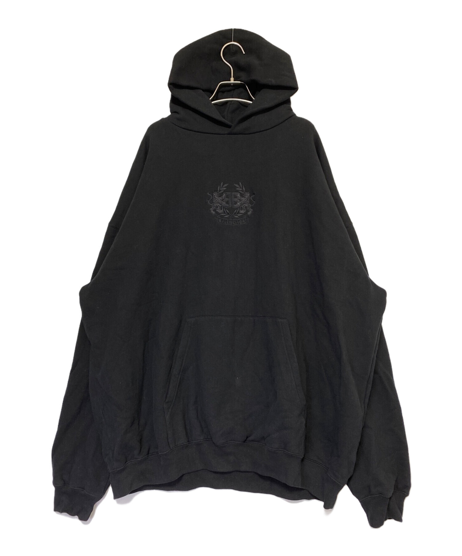 中古・古着通販】BALENCIAGA (バレンシアガ) ロゴパーカー ブラック