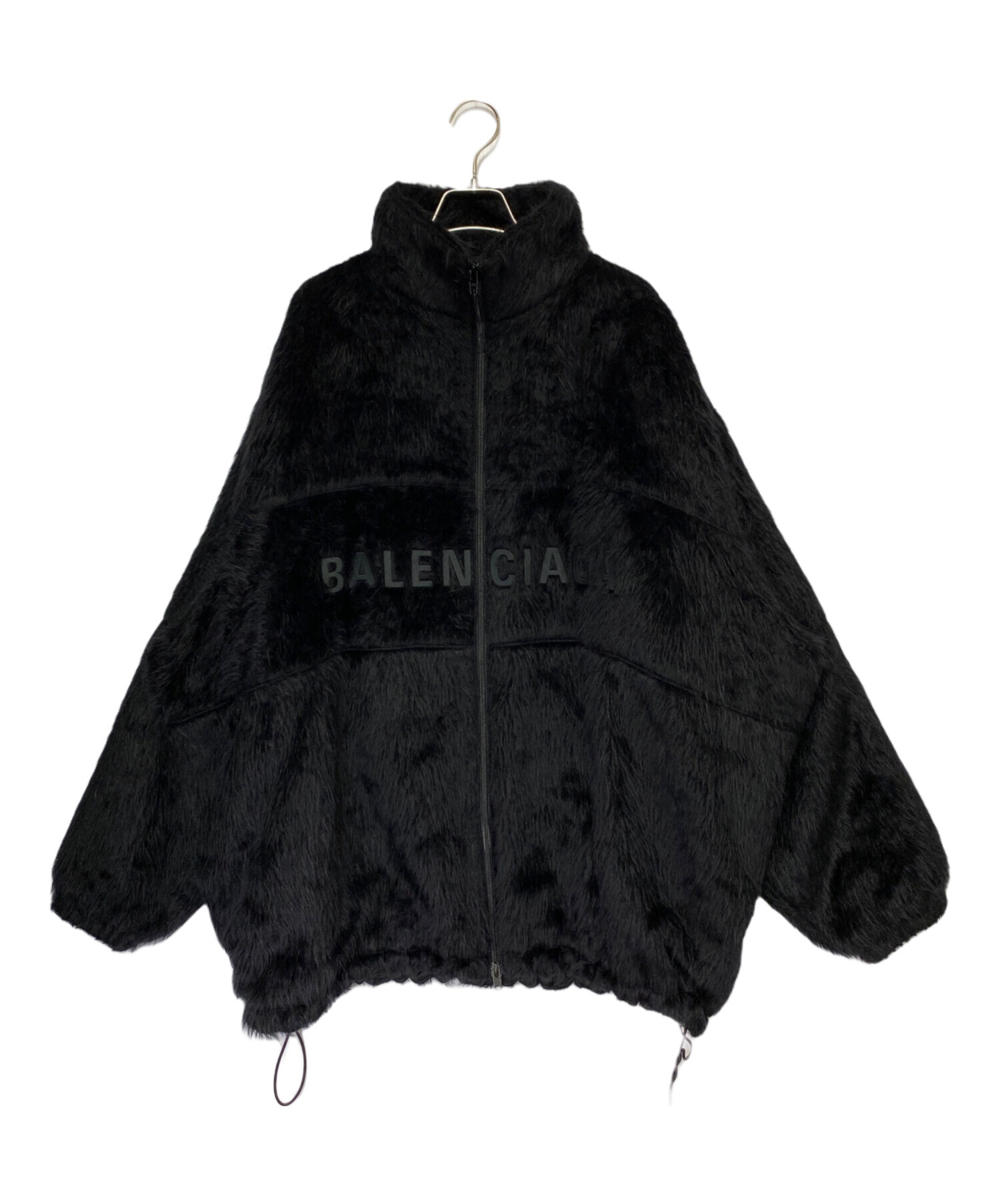 BALENCIAGA ジャケット 黒 ⭐️ファー付き 中古・古着通販】BALENCIAGA (バレンシアガ) Full Zip Fur Jacket