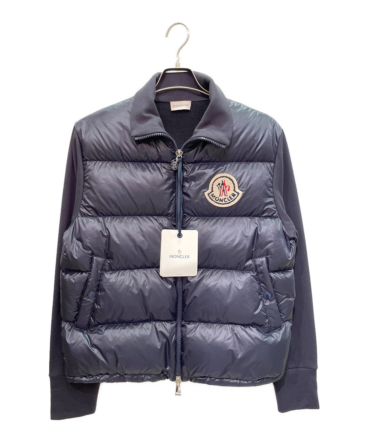 【MONCLER】ネイビー ジャンパー M MONCLER ネイビージッパージャケット Mサイズ Amazon.co.jp