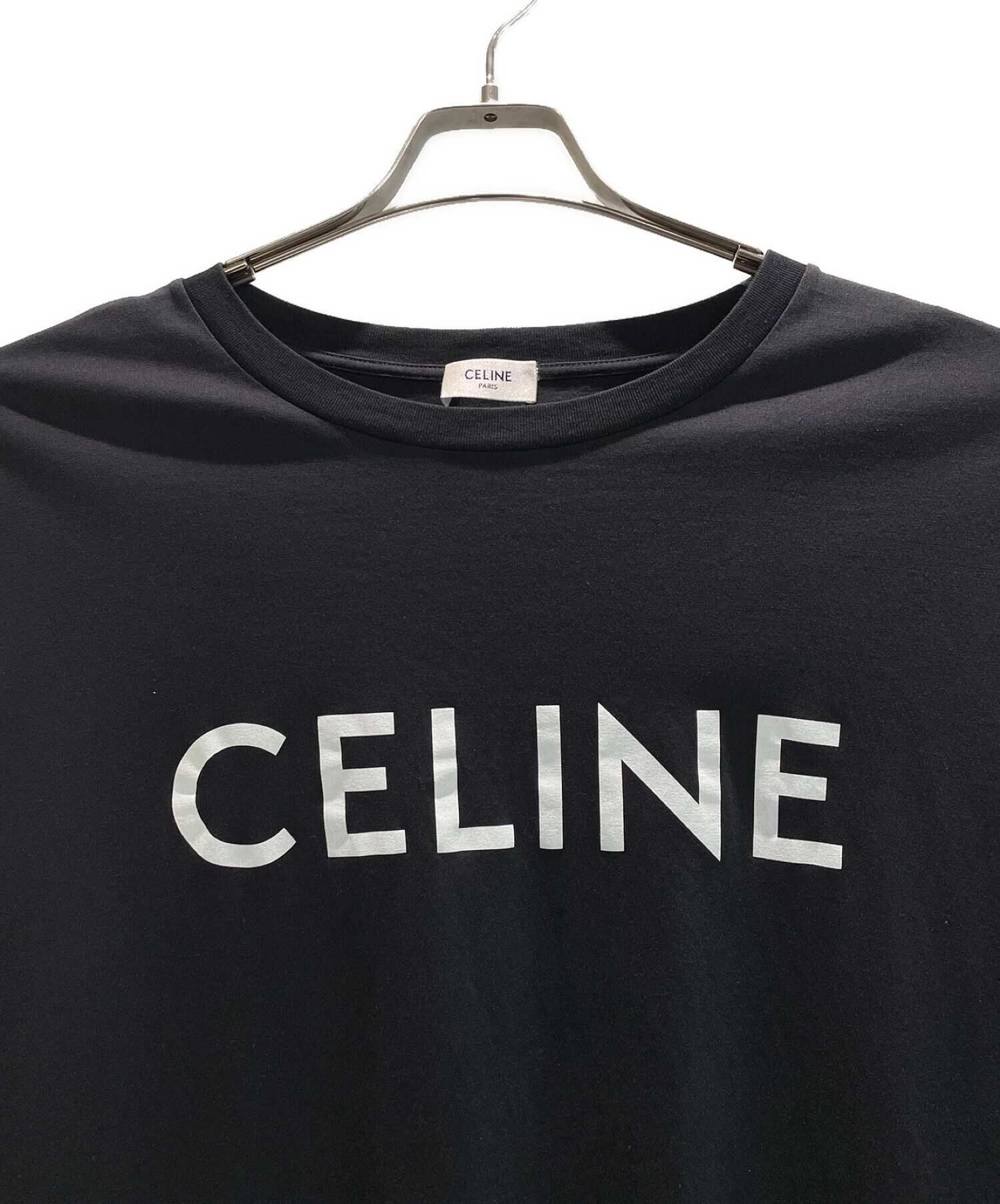 中古・古着通販】CELINE (セリーヌ) CELINE ルーズ Tシャツ ブラック 