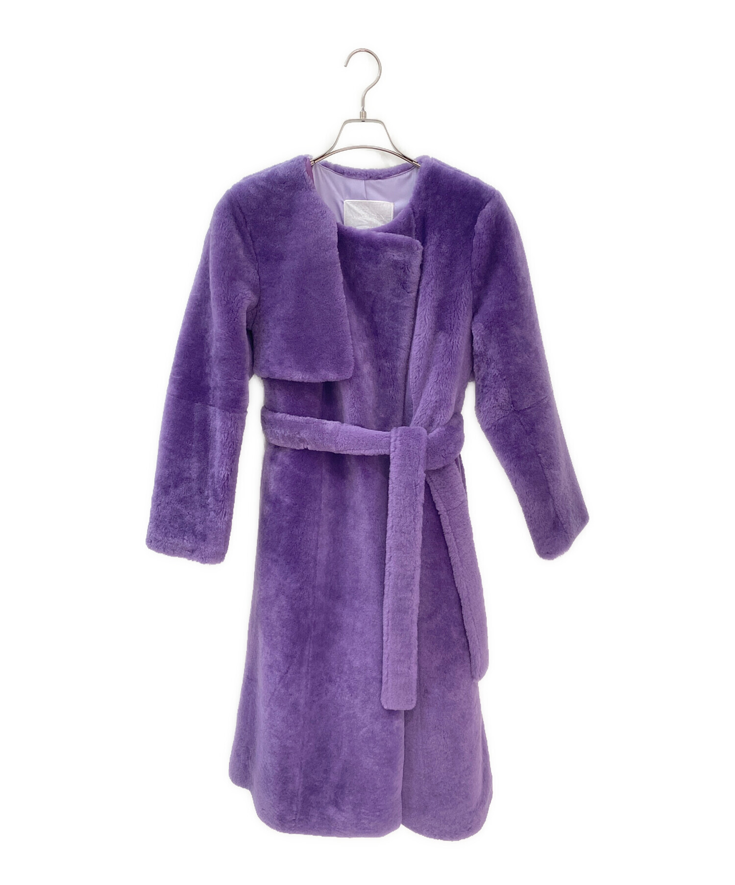 中古・古着通販】MYLAN (マイラン) ムートン ベルテッドコート  