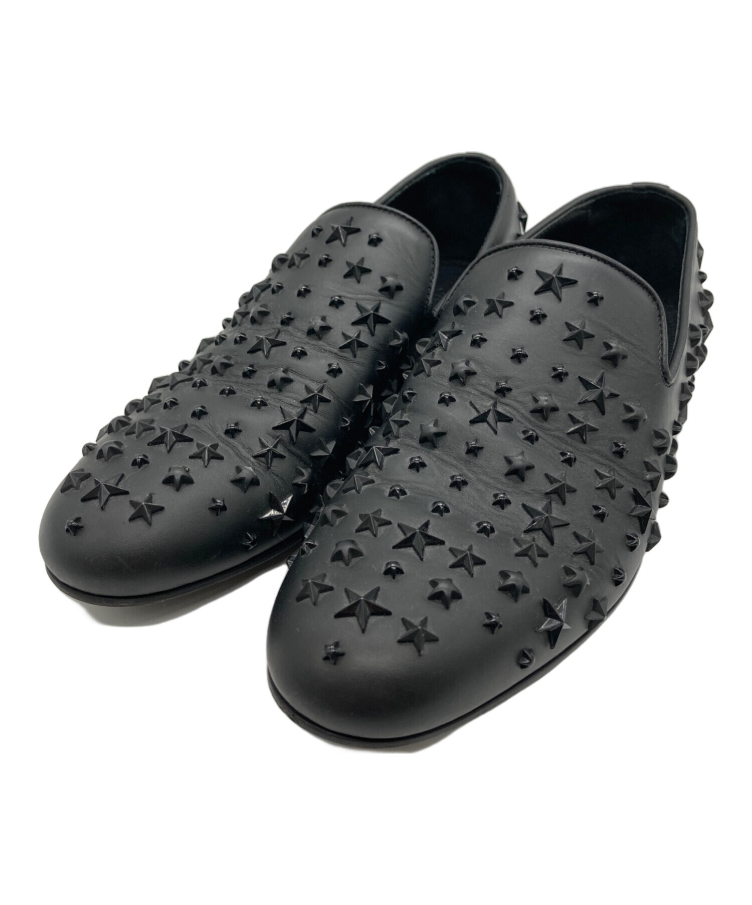 中古・古着通販】JIMMY CHOO (ジミーチュウ) スリッポン ブラック 