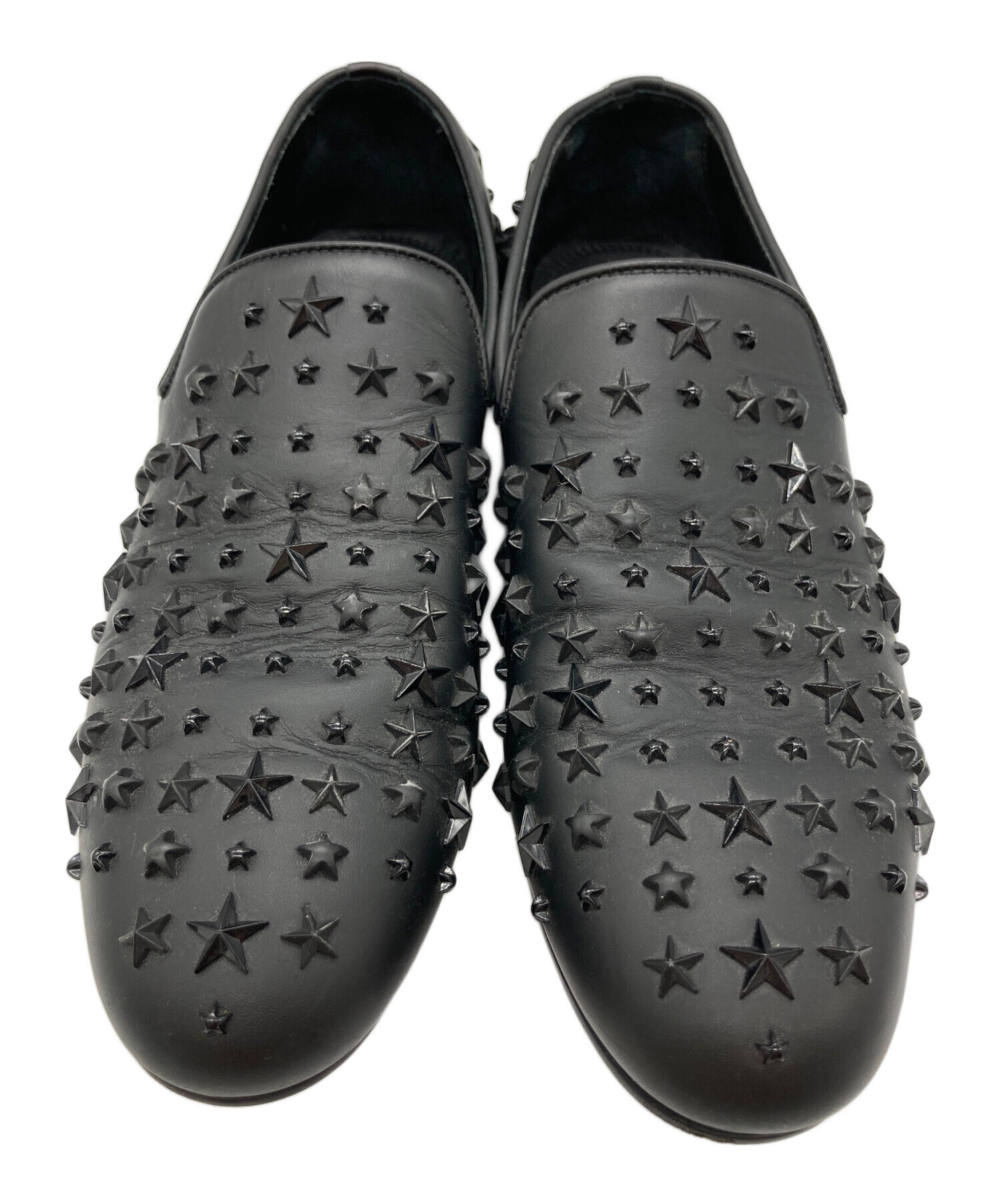 中古・古着通販】JIMMY CHOO (ジミーチュウ) スリッポン ブラック 